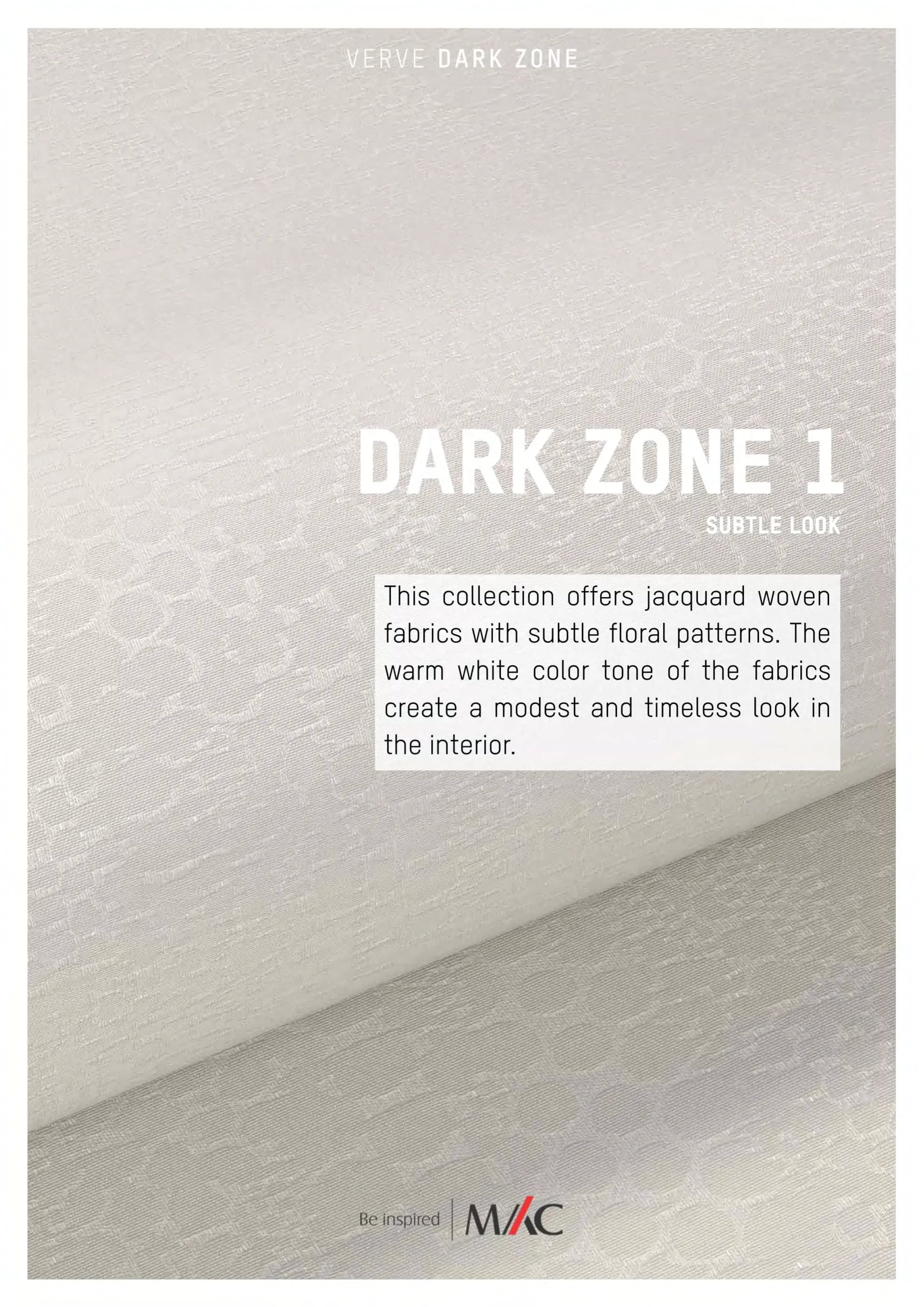 Mac Roller Blind Verve Blind Dark Zone Collection