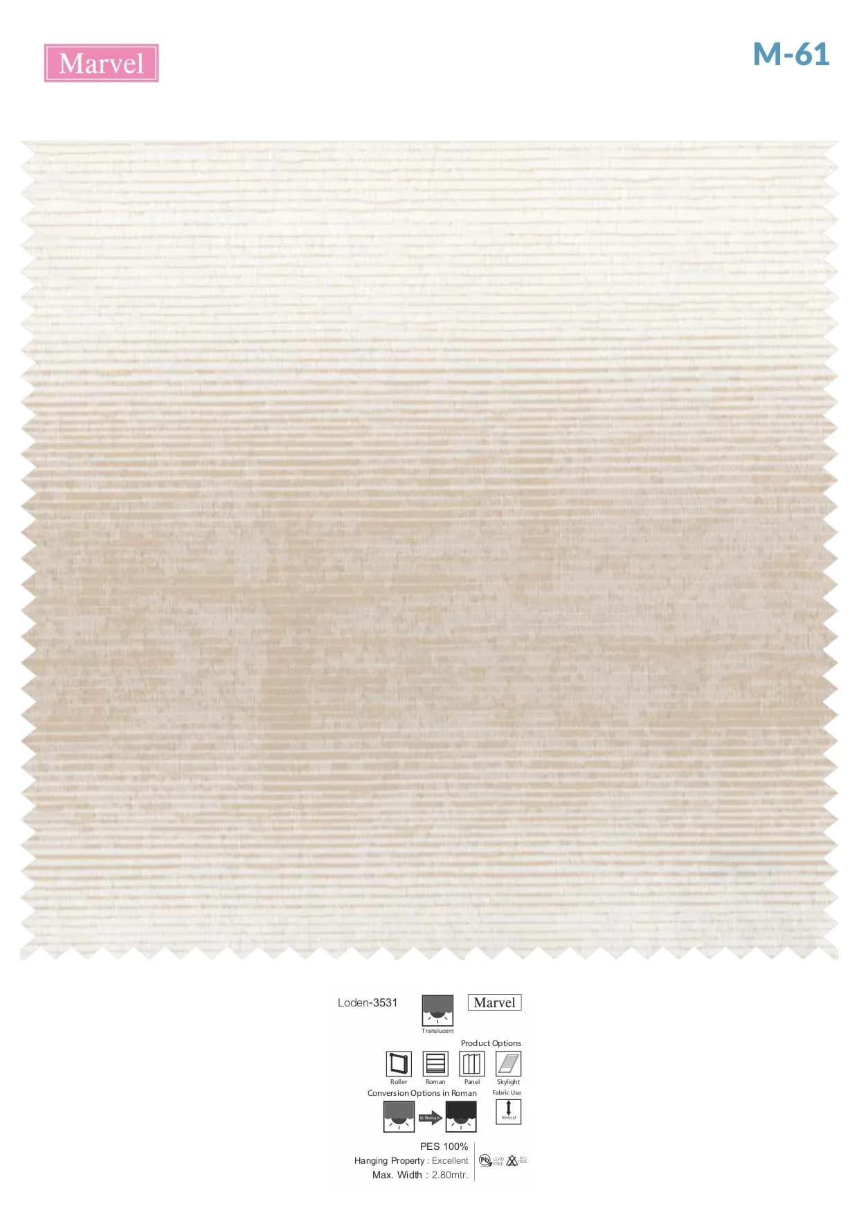 Marvel Roller Blind Loden Collection