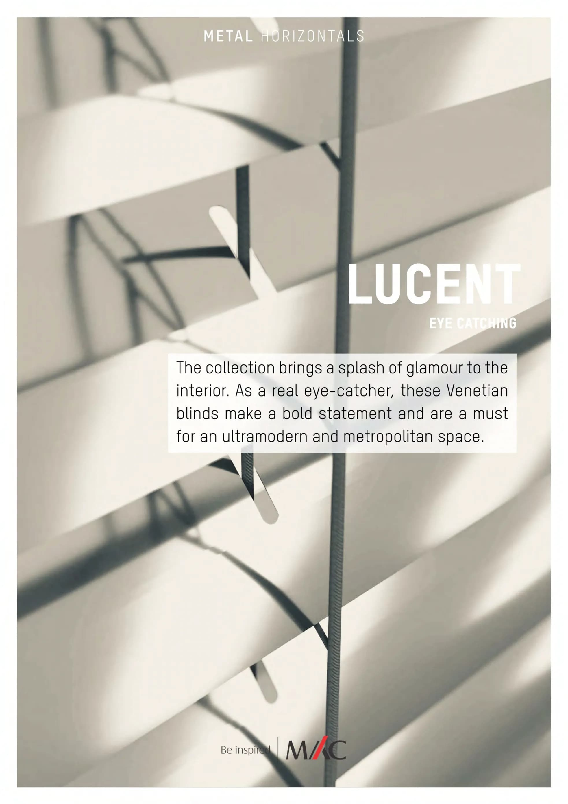 Mac Metal Venetian Blind - Lucent 50mm Collection