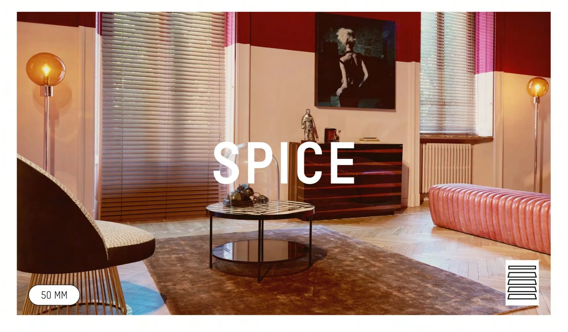 Mac Metal Venetian Blind - Spice 25mm Collection