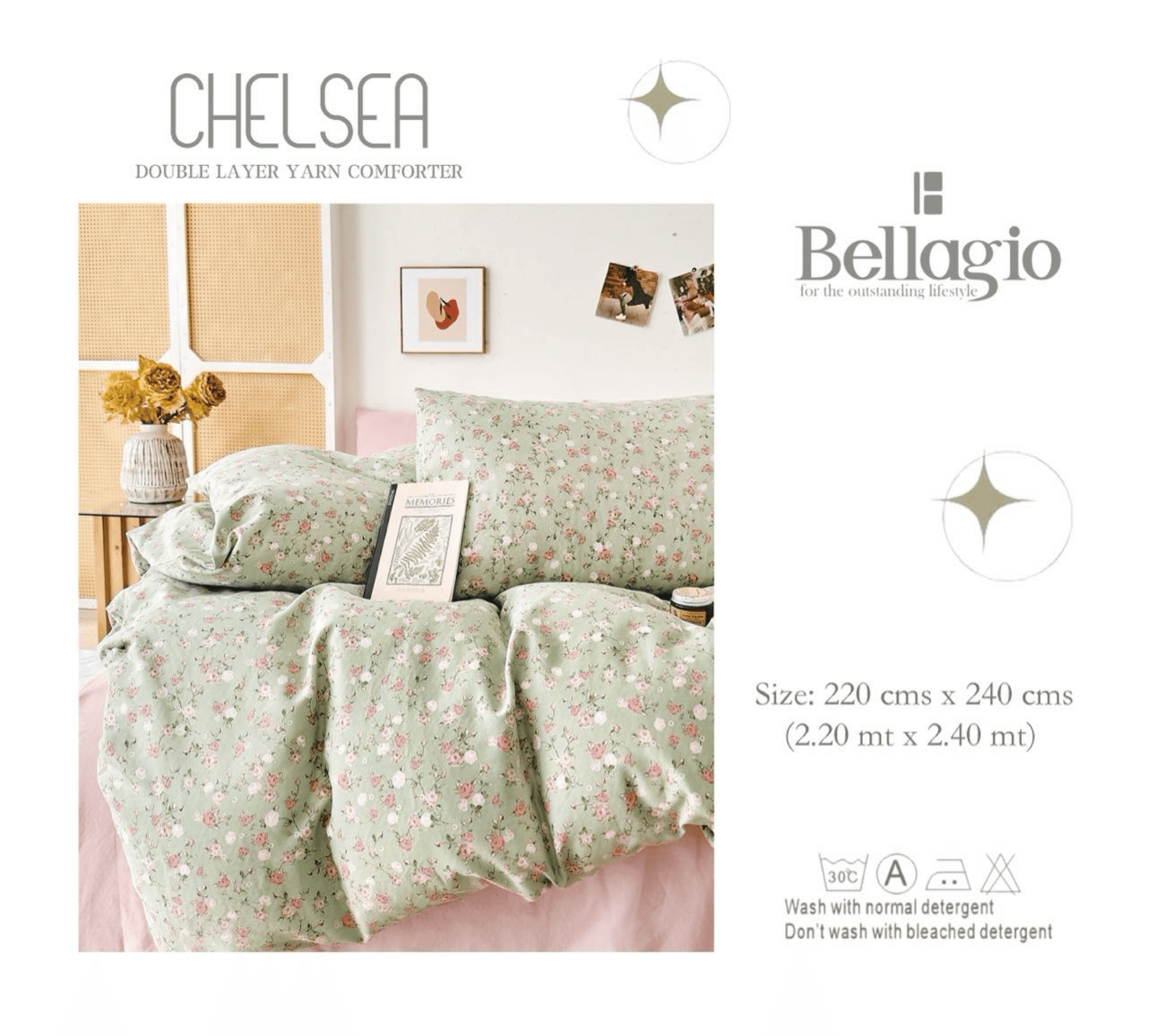 Chelsea Double Layer Yarn Comforter - 19