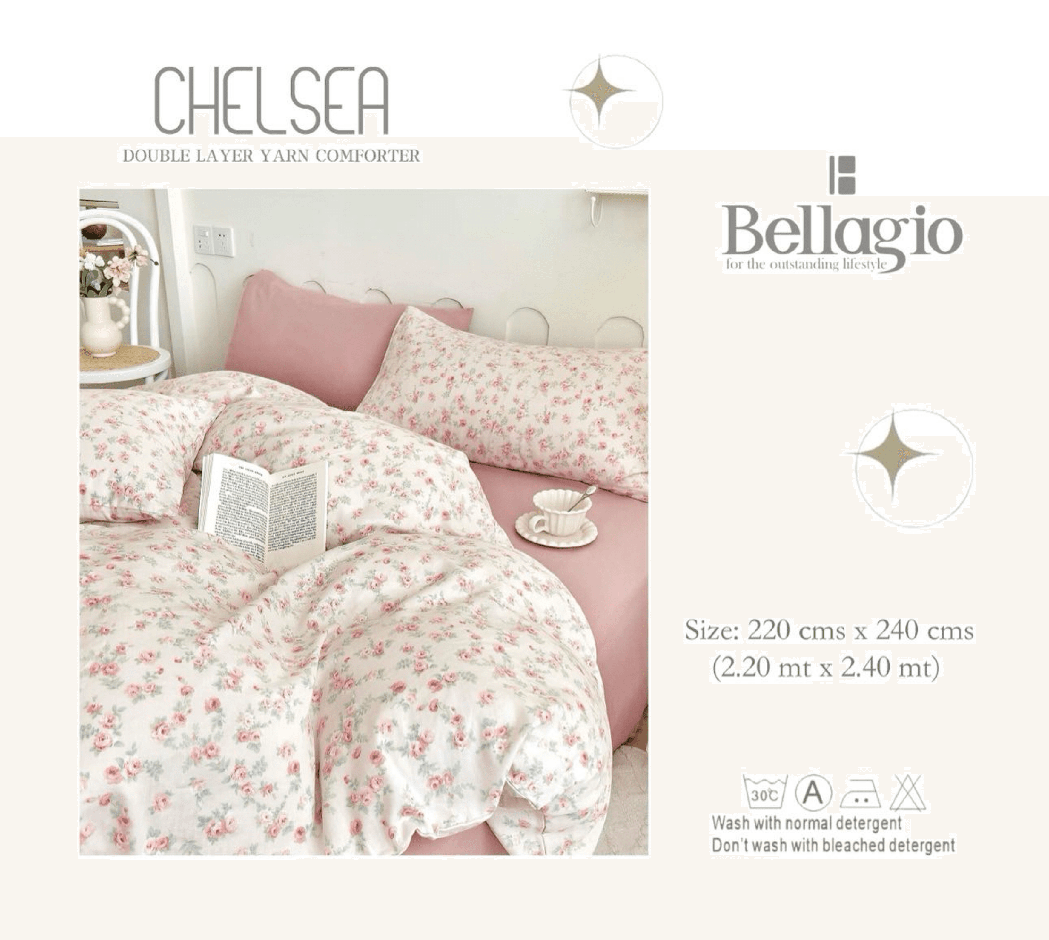 Chelsea Double Layer Yarn Comforter - 2