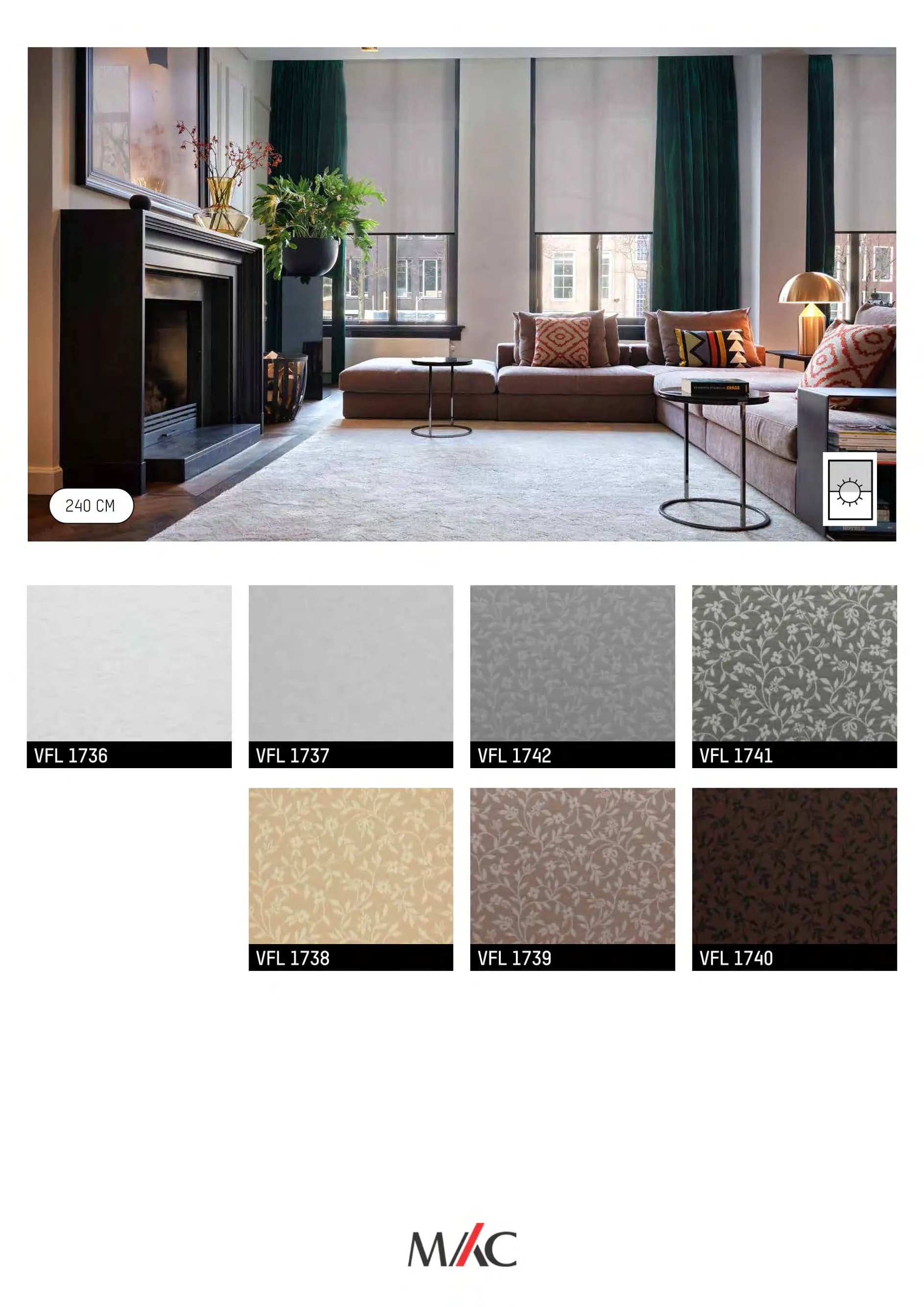 Mac Verve FLORA Blinds – Elegant Light Control