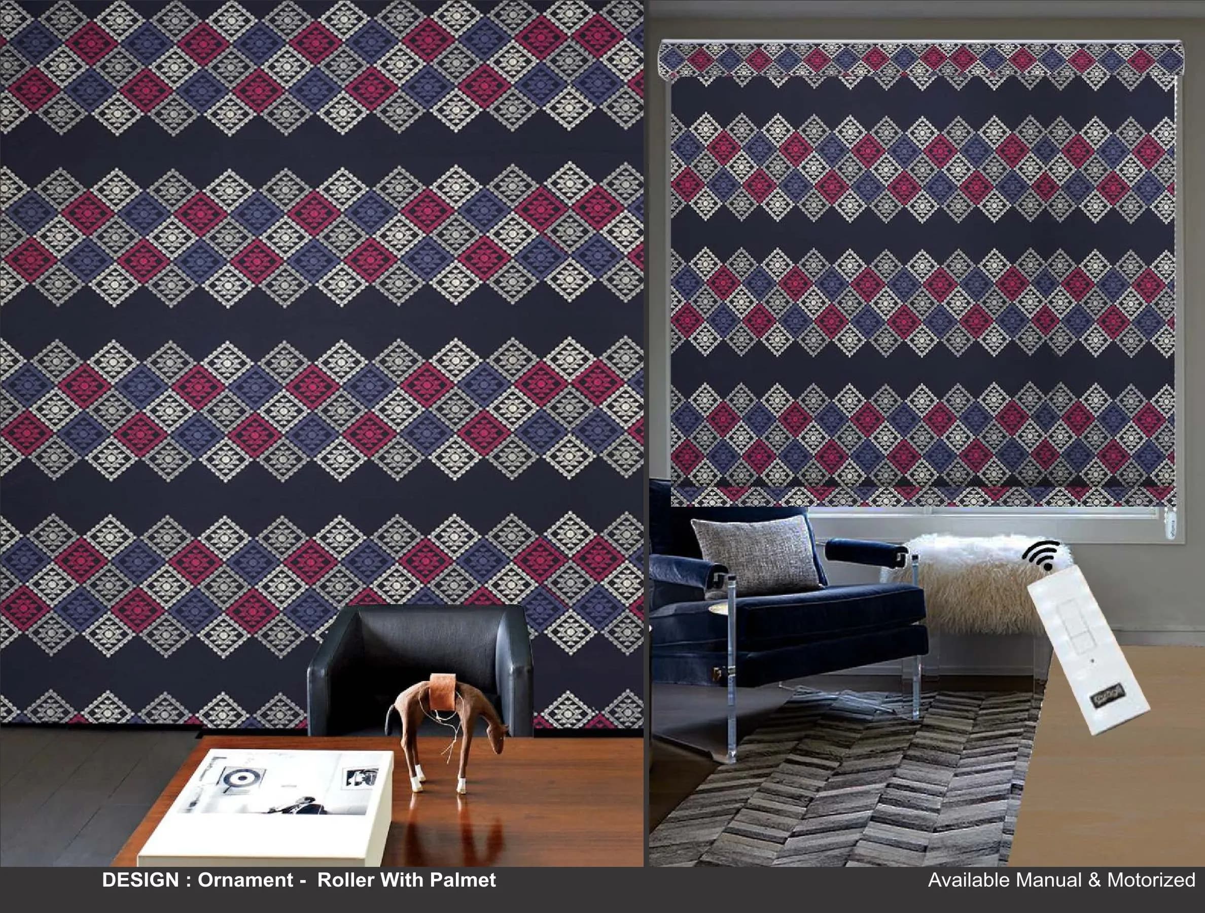 Kazage Ornament Printed Blinds & Wallpapers Design