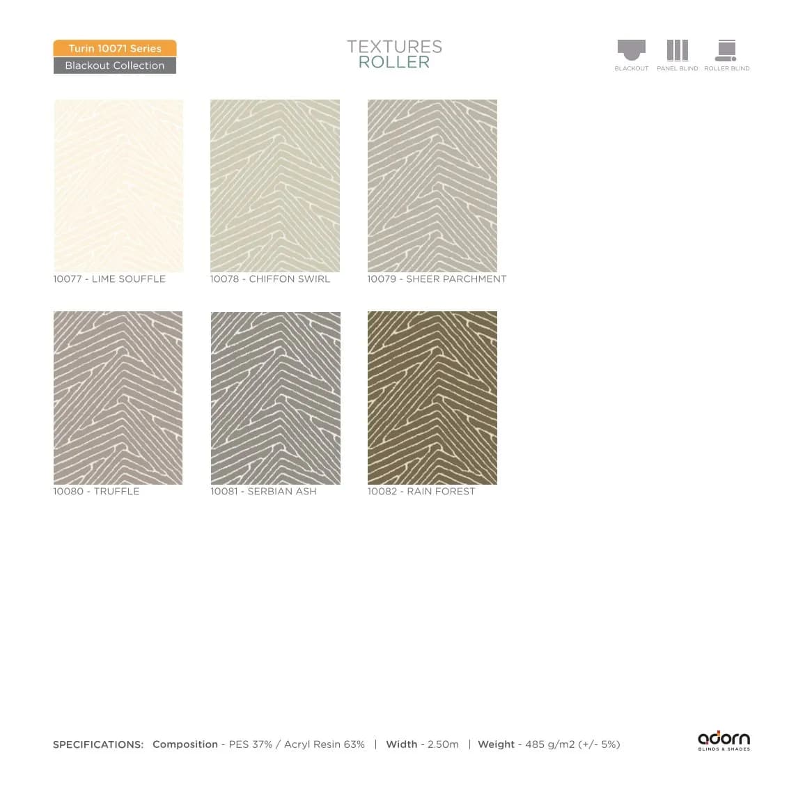 AD Cortina Textured Roller Blind – 10071-Series