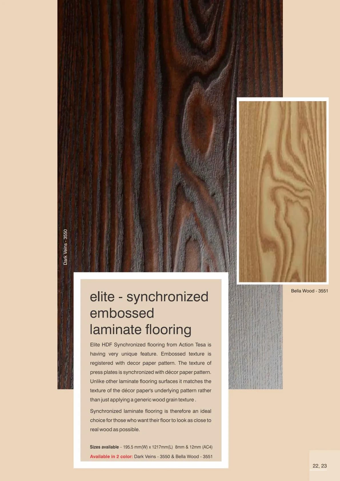Action Tesa Bella Wood-3551 Laminate Flooring -