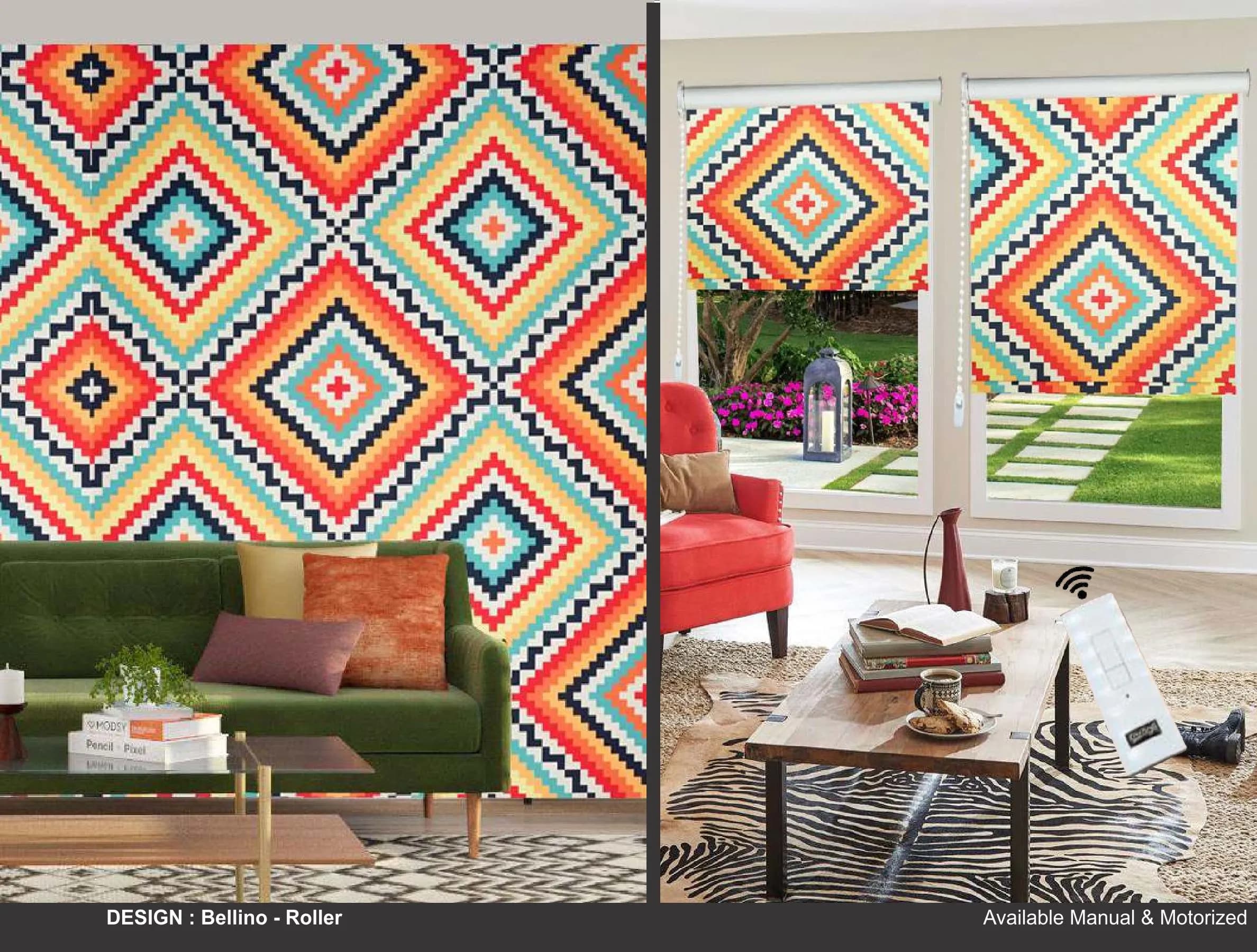 Kazage Bellino Printed Blinds & Wallpapers Design