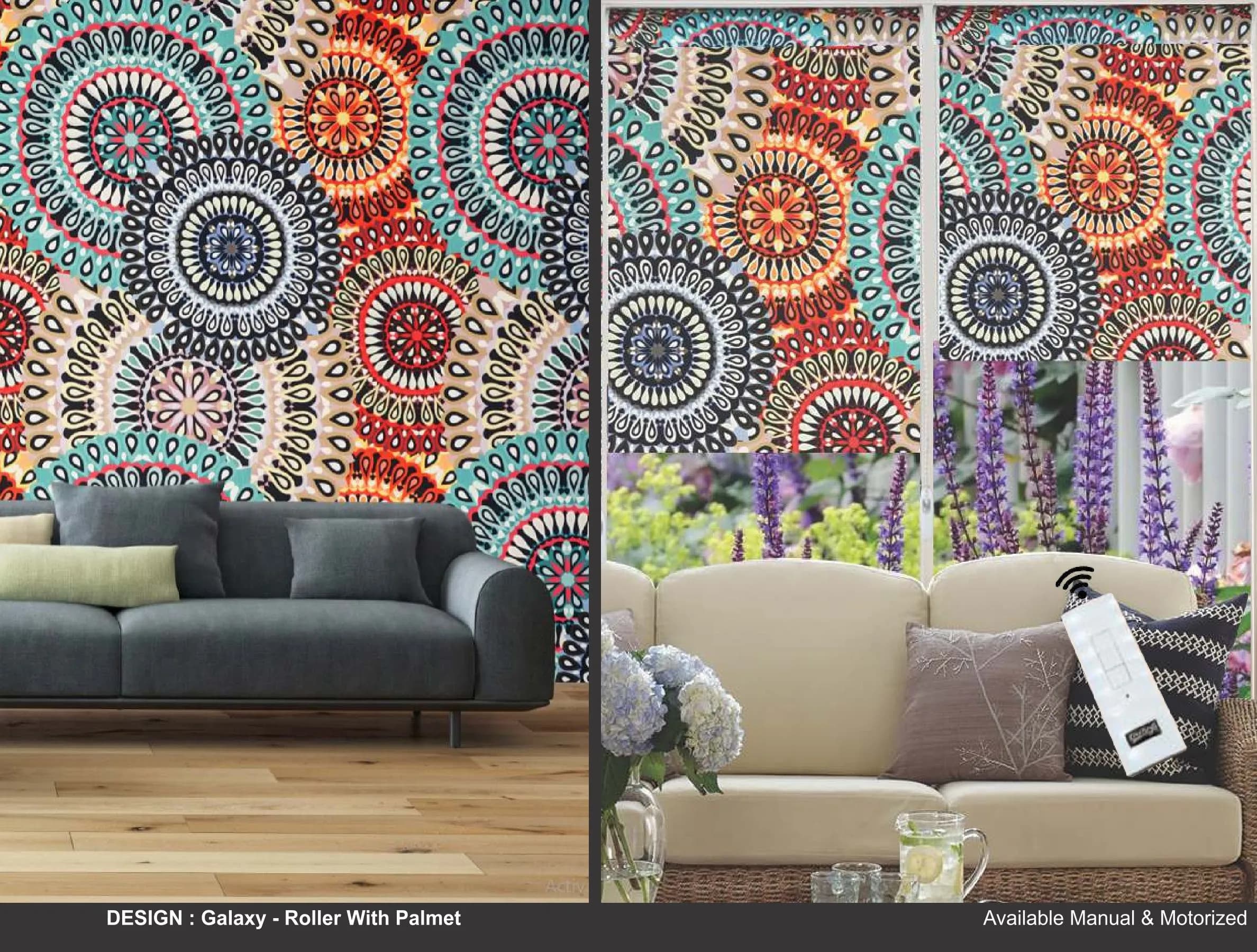 Kazage Galaxy Printed Blinds & Wallpapers Design