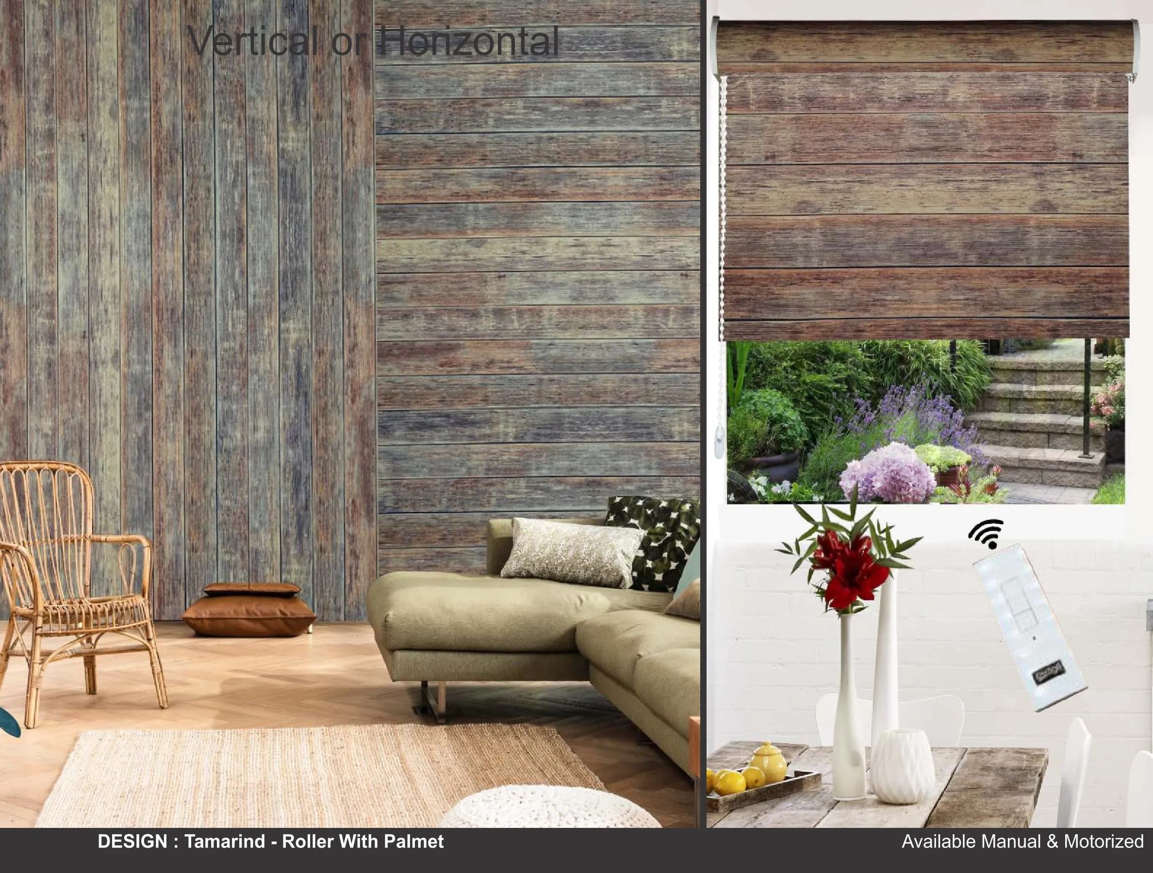 Kazage Tamarind Printed Blinds & Wallpapers Design