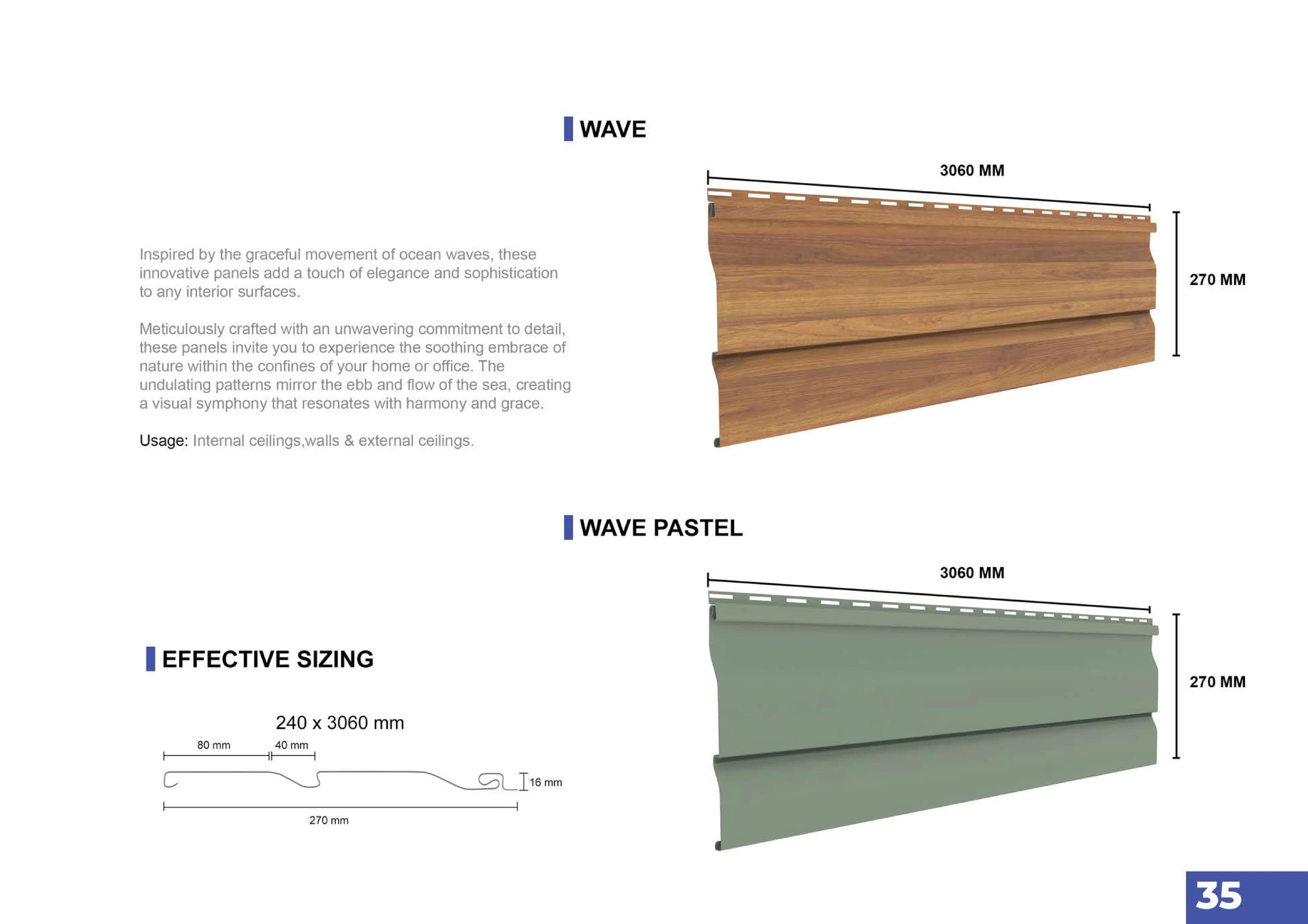 Pare Innov2+ Ceiling Panel Wave