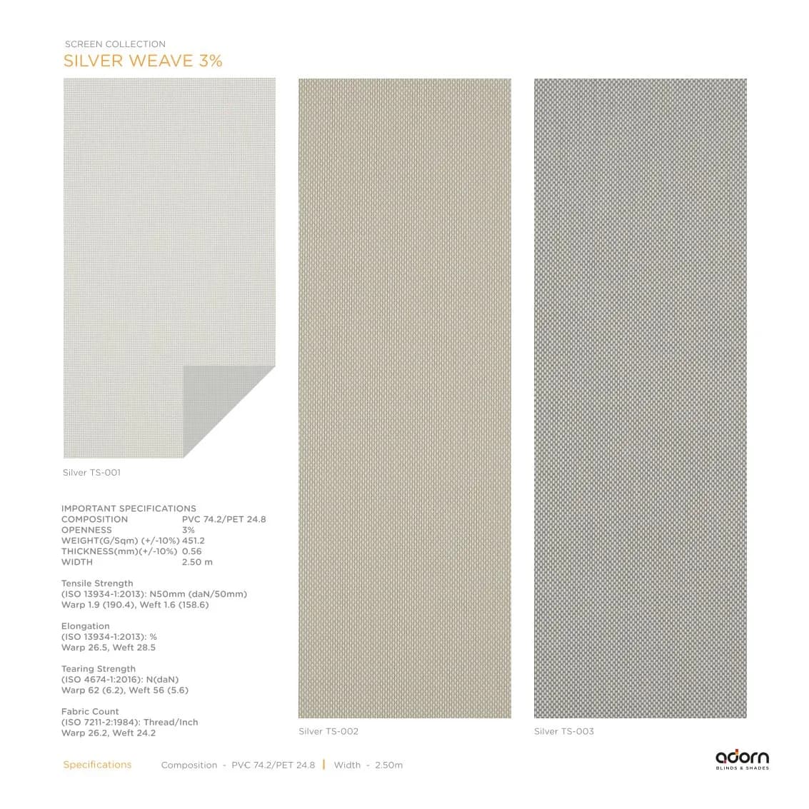AD Cortina Collection Vol-1 – Nature Naturally SILVER WEAVE 3%