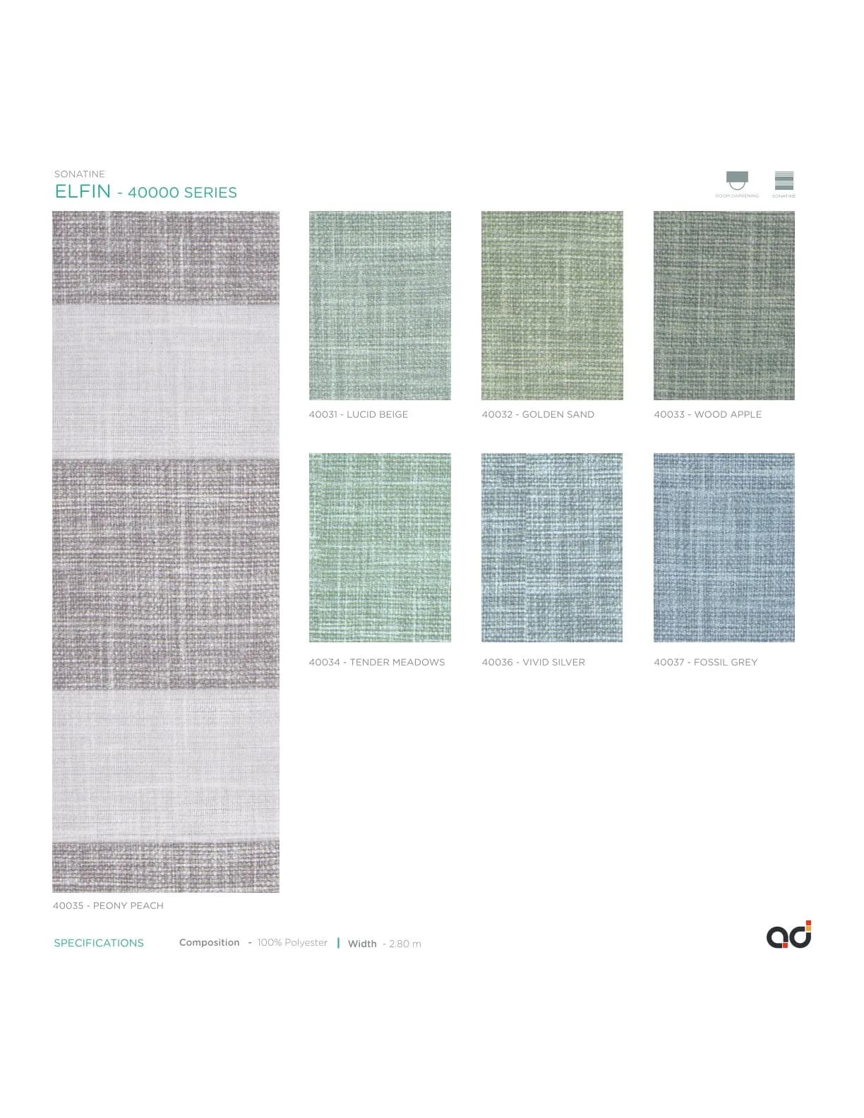 AD Vision Sonatine ELFIN - 40000 SERIES Curtains Vol-1