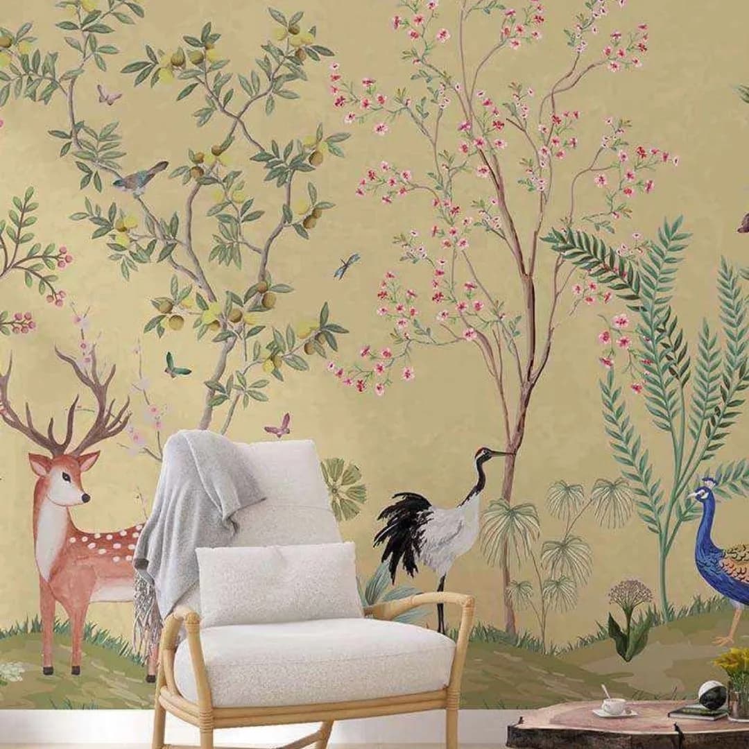 Garden of Dreams Tropical Wallpaper - Exquisite Custom Designs