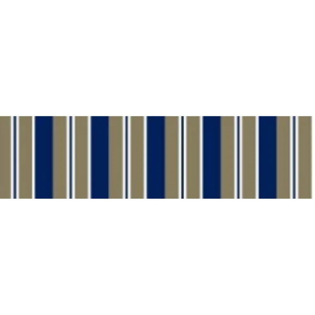 529 Blue Grey White PVC Awning - Stylish Outdoor Shade Solution