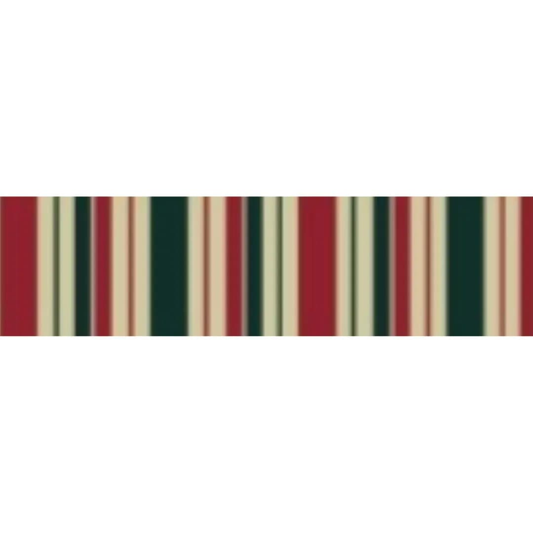 537 Red Green Beige PVC Awning - Stylish Outdoor Shade Solution