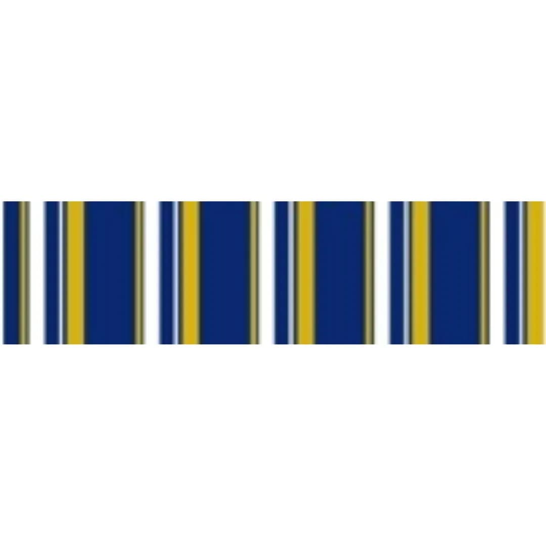 Blue Yellow White 543 PVC Awning - Weatherproof Shade for Outdoor Spaces