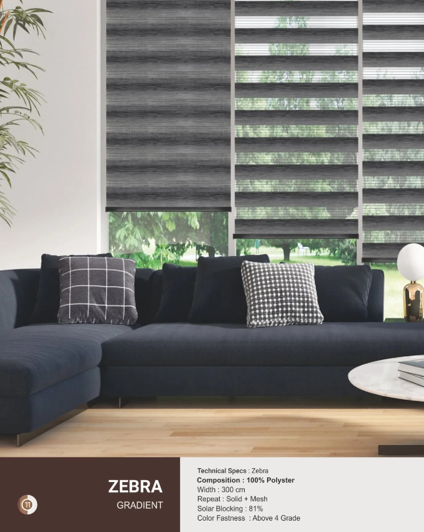 Johnson Zebra Window Blinds – GRADIENT