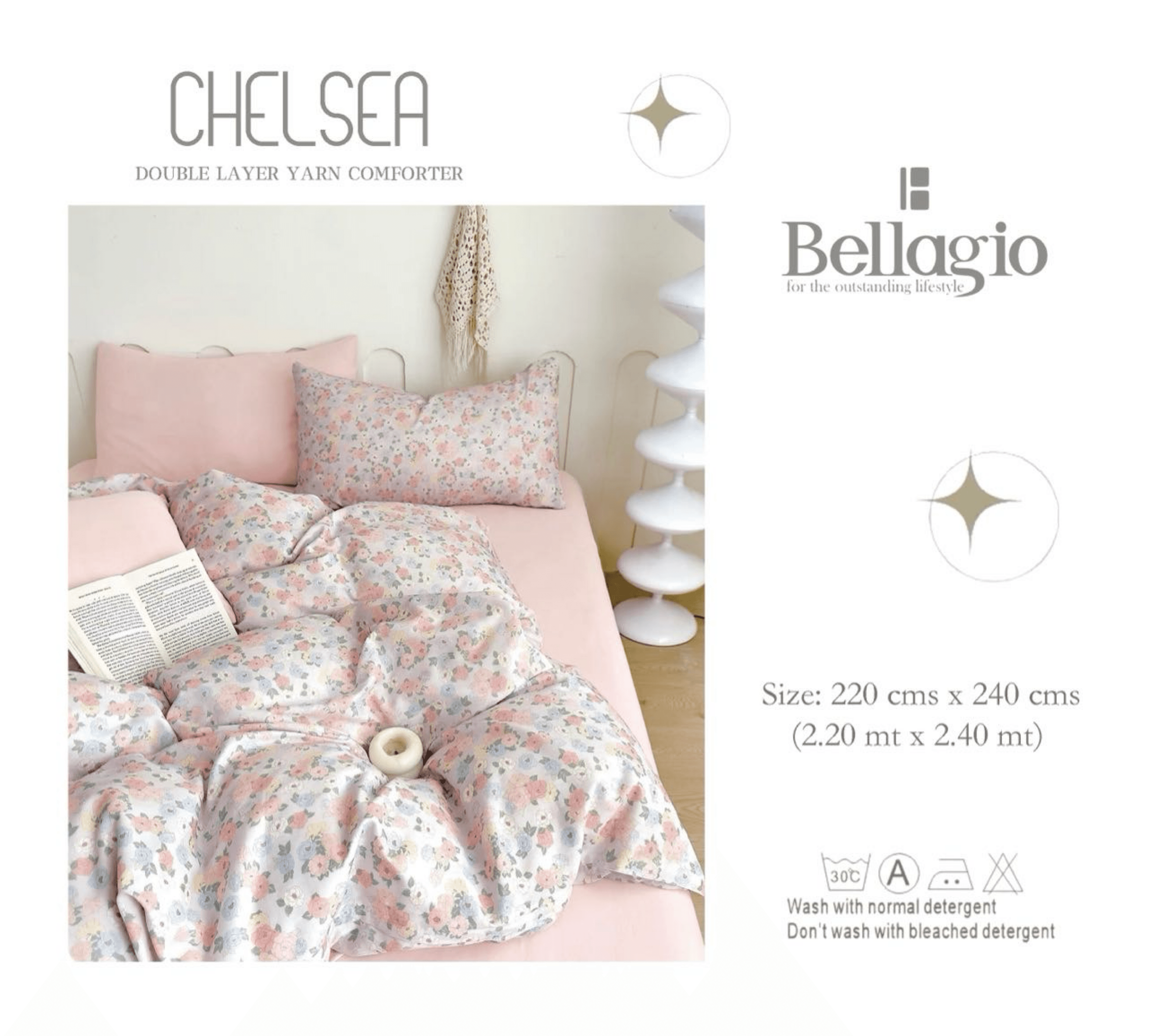 Chelsea Double Layer Yarn Comforter - 9