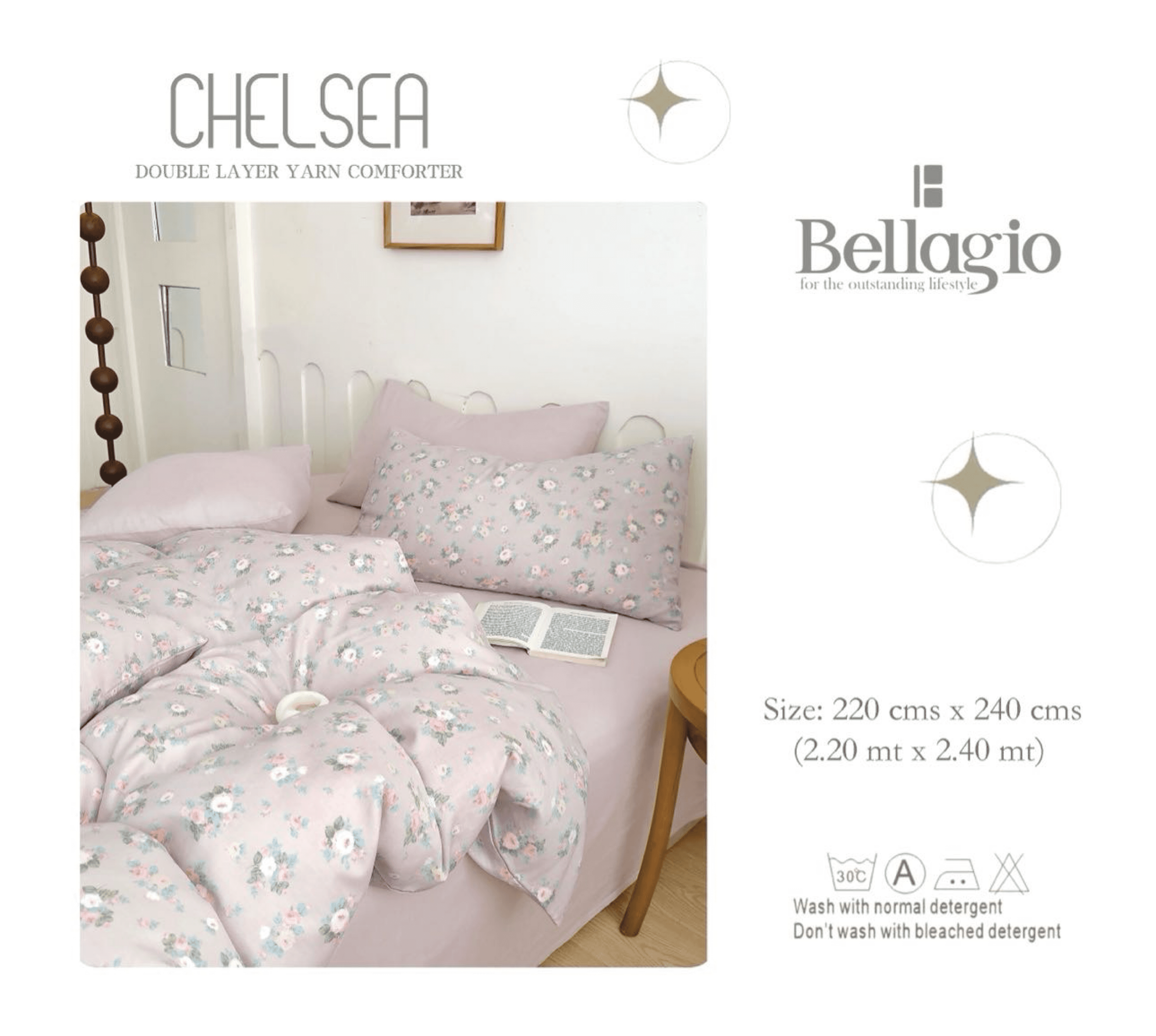 Chelsea Double Layer Yarn Comforter - 10