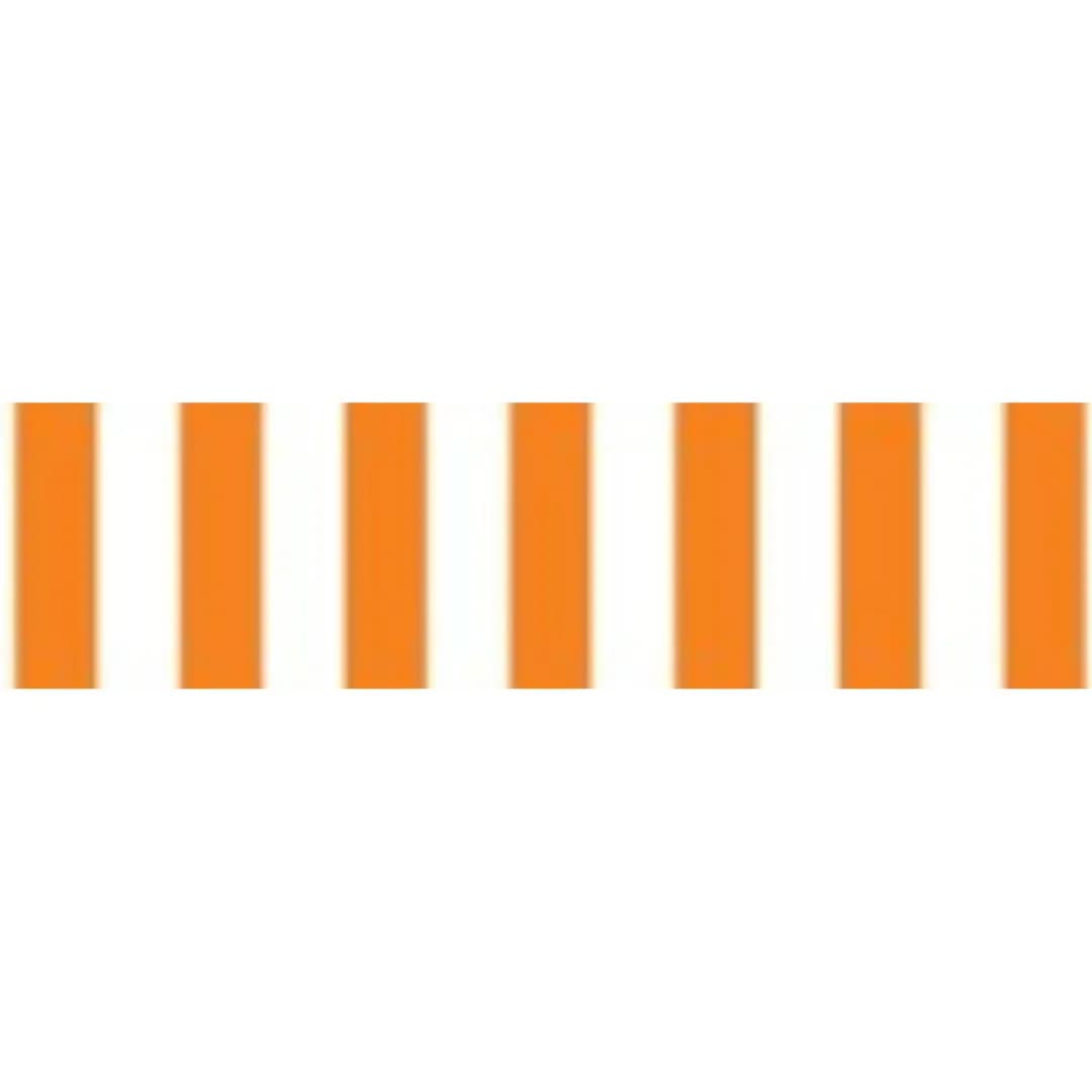 Orange White C-908 PVC Awning | Weather-Resistant Outdoor Shade
