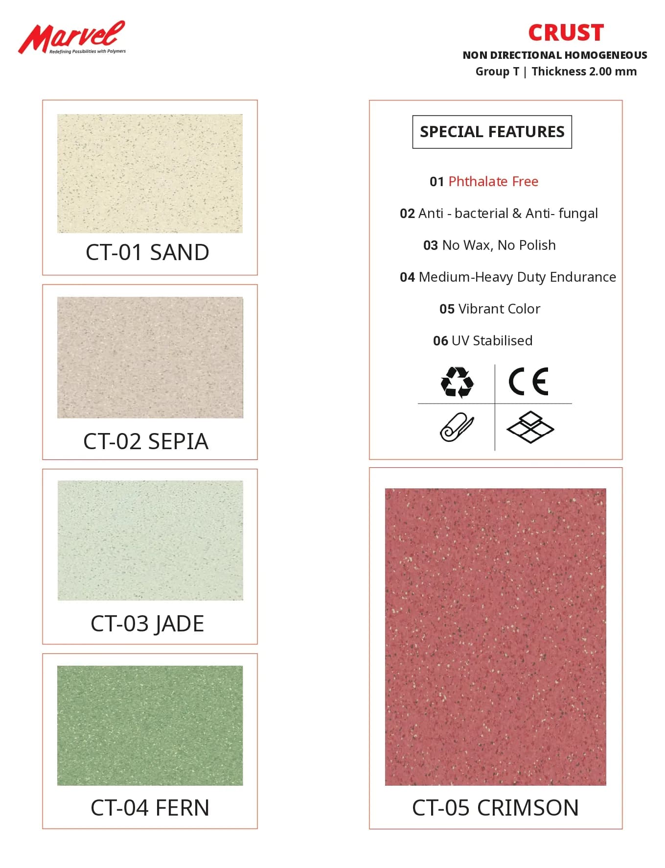 CT-01 SAND Hospital Flooring – Durable & Hygienic