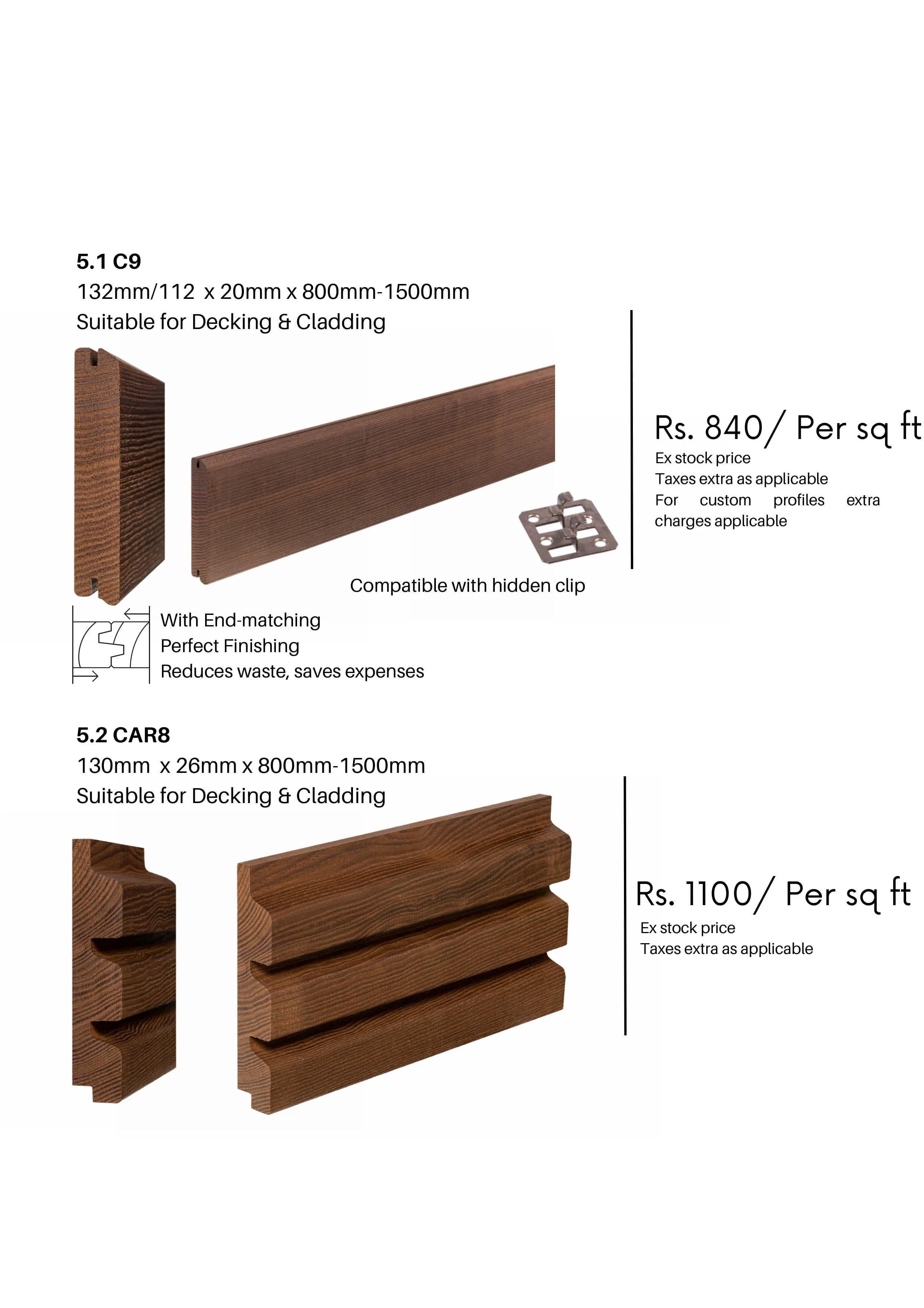 Thermory Ash Wood Deck Planks Flooring