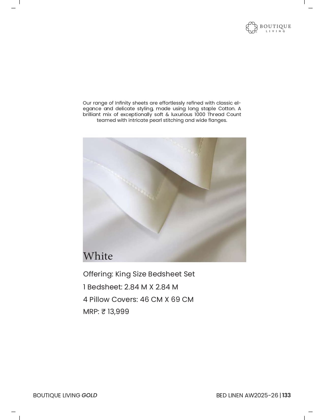 Infinity Dyed King Size Bedsheet Set