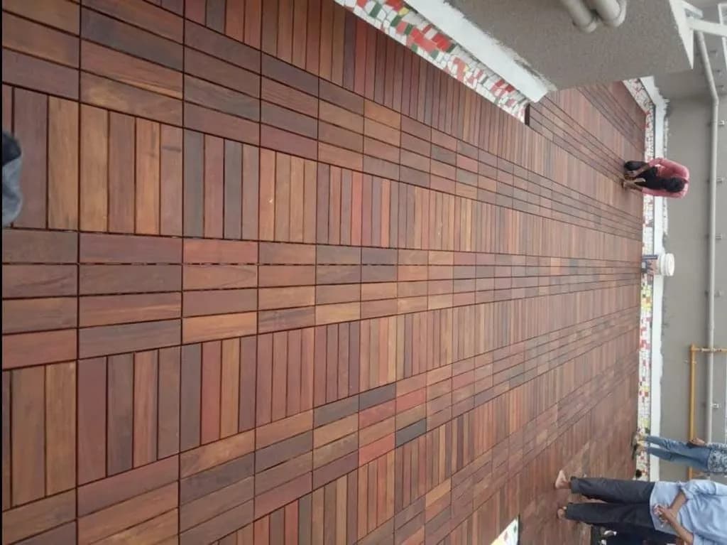 Interlocking IPE Deck Tiles 12x12 Inch