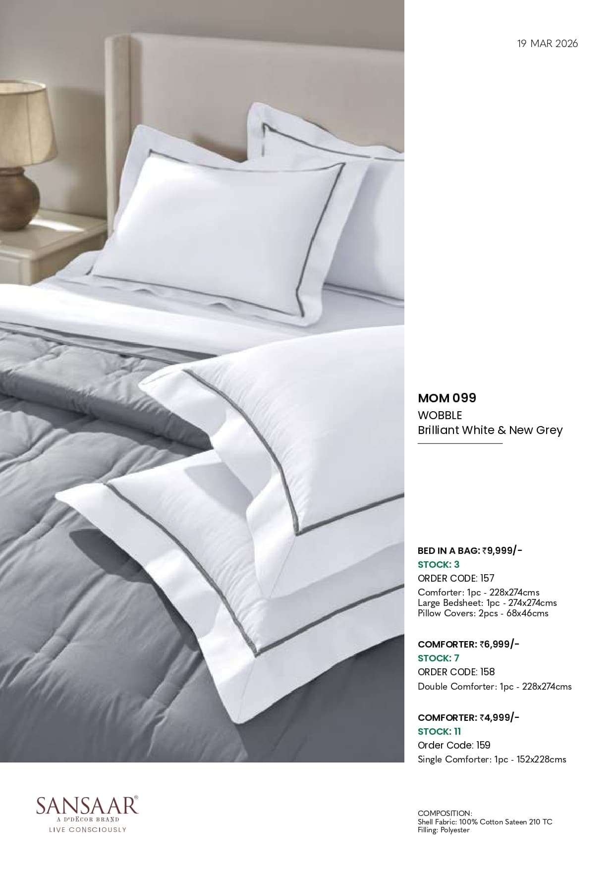 MOM 099 WOBBLE Brilliant White & New Grey