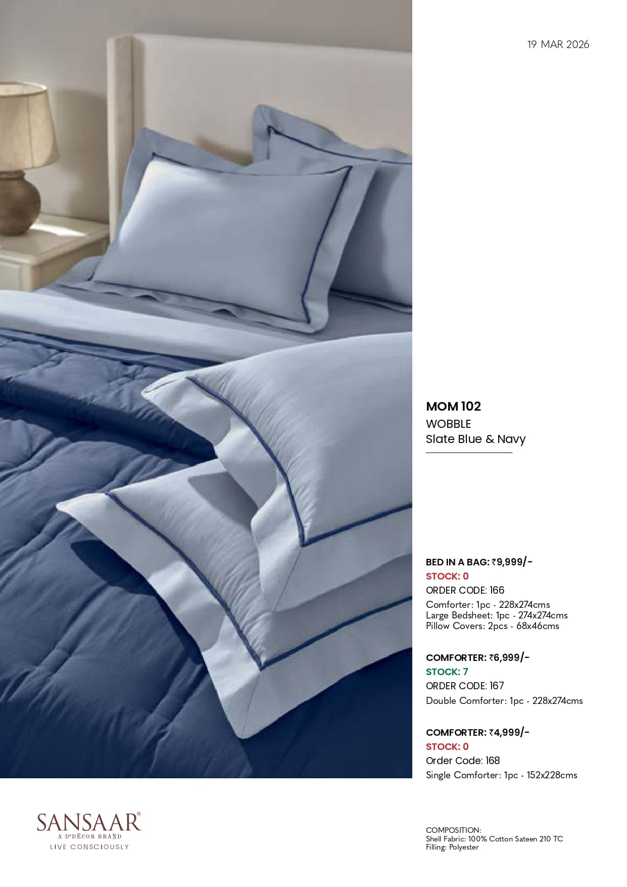 MOM 102 WOBBLE Slate Blue & Navy