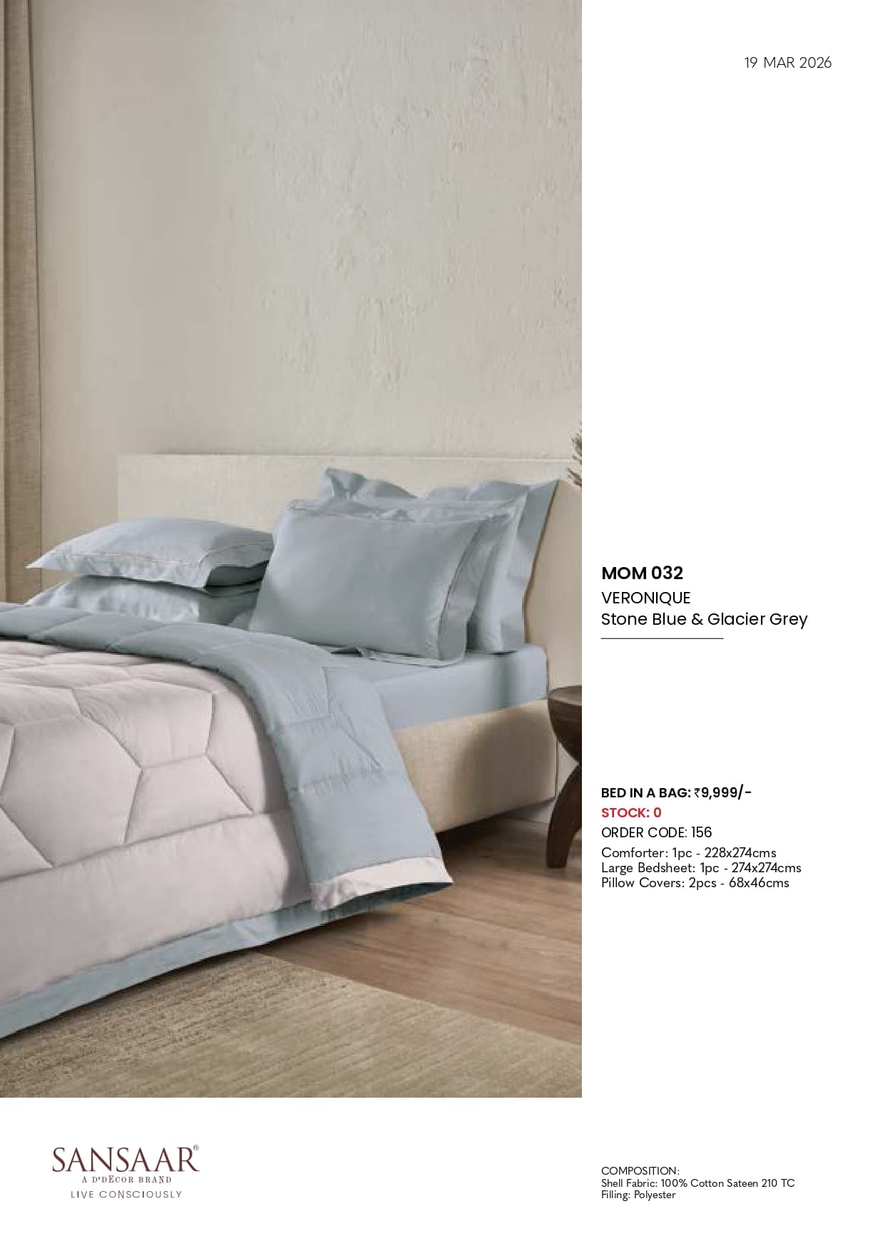 MOM 032 VERONIQUE Stone Blue & Glacier Grey