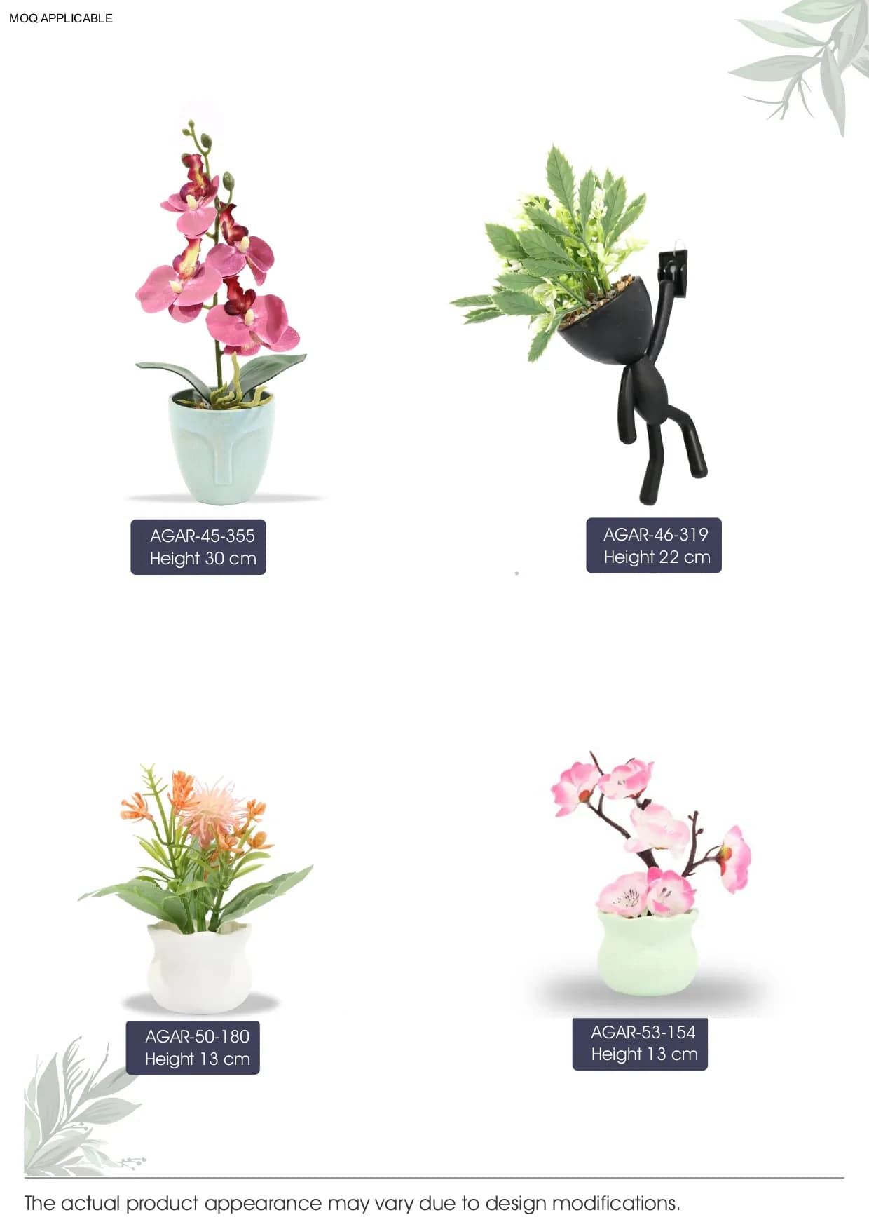 AGAR-45-355 Height 30 cm Artificial Bonsai Plant – Elegant Decor