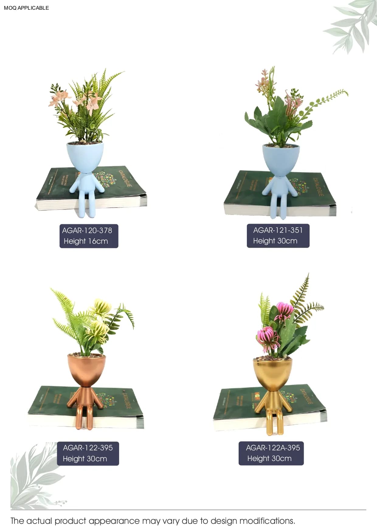 AGAR-120-378 Height 16cm Artificial Bonsai Plant – Elegant Decor