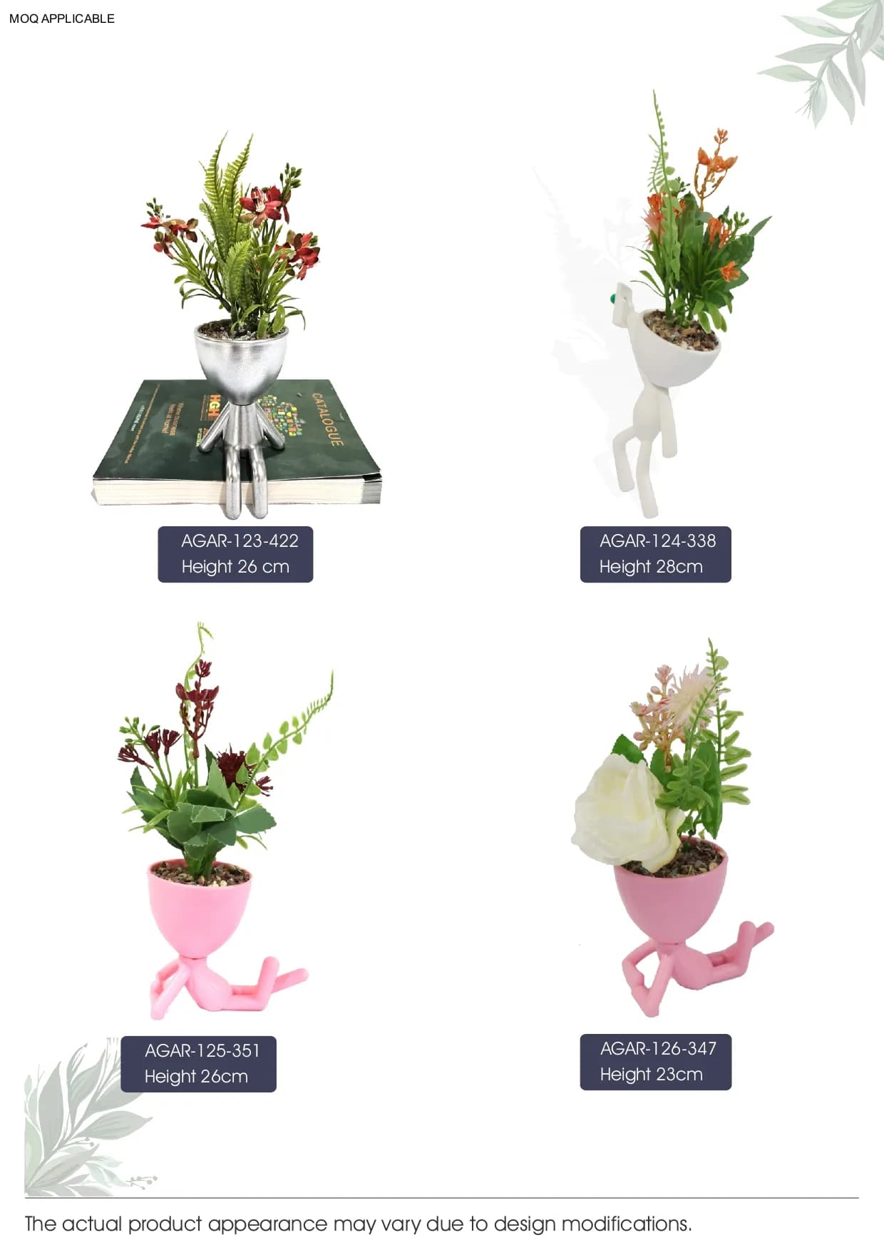 AGAR-123-422 Height 26 cm Artificial Bonsai Plant – Elegant Decor