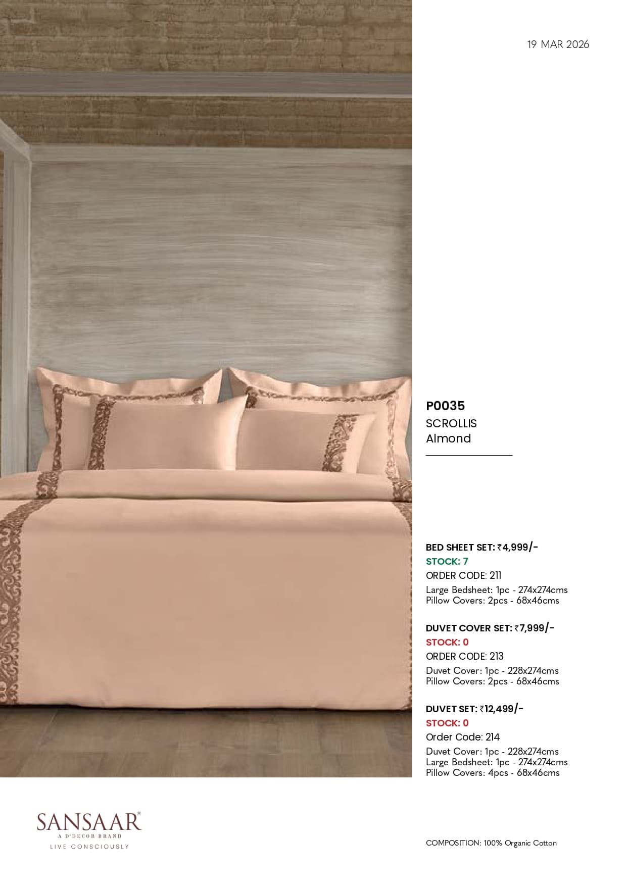 P0035 SCROLLIS Almond