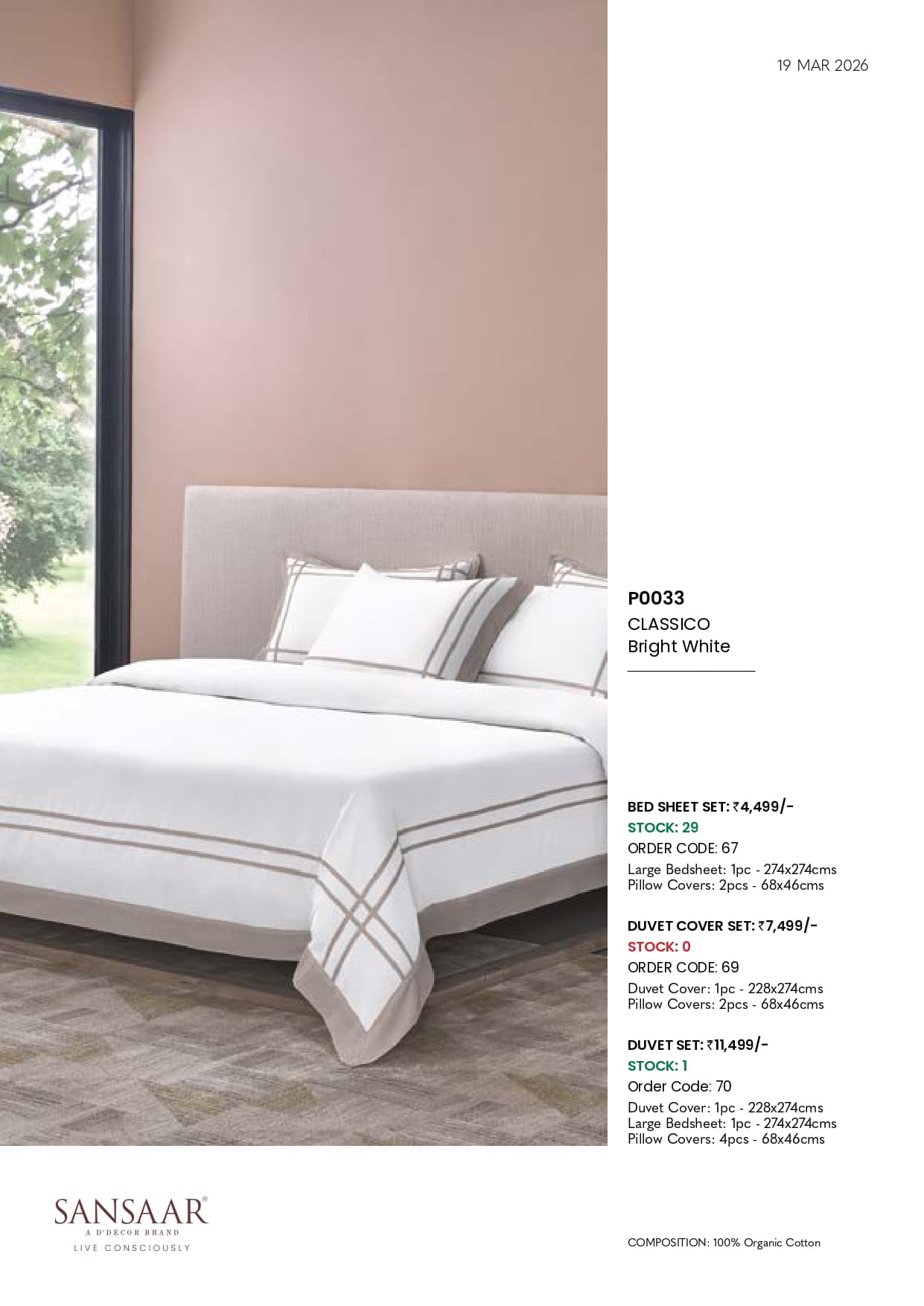 P0033 CLASSICO Bright White