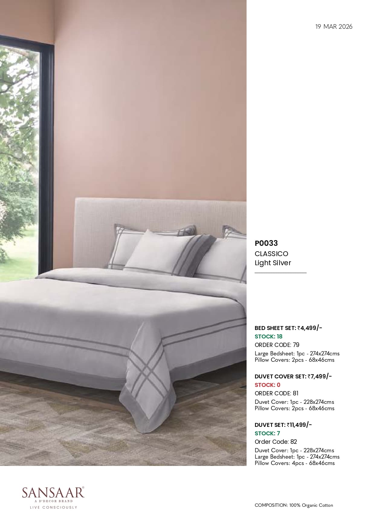 P0033 CLASSICO Light Silver