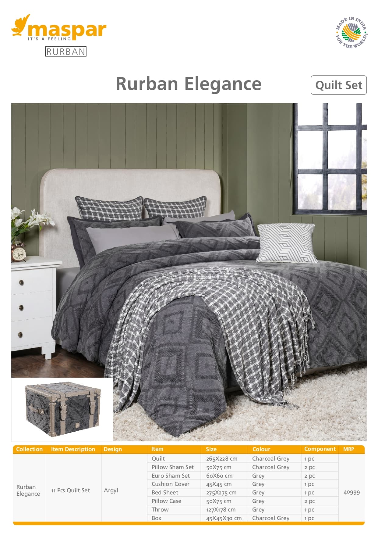 Argyl - 11 Pcs Quilt Set