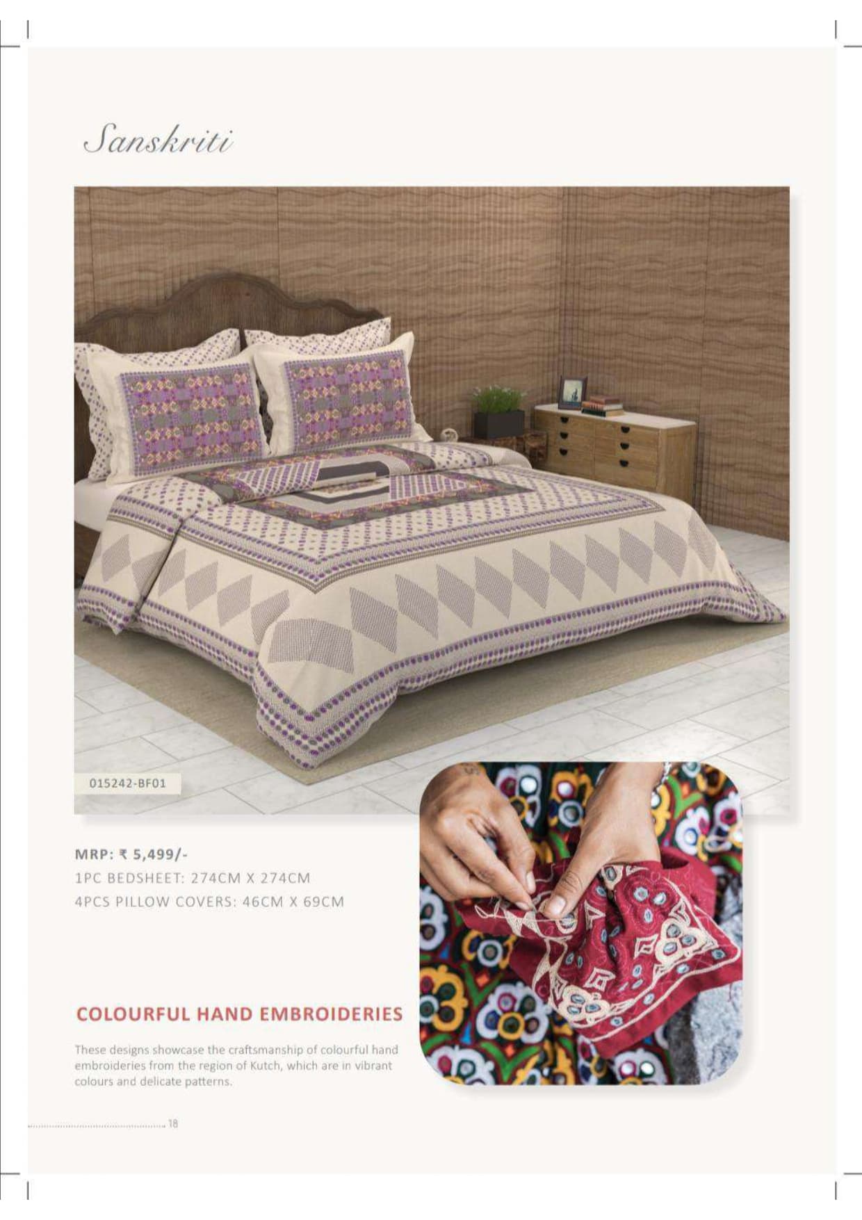 015242-BF01 Colourful Hand Embroideries