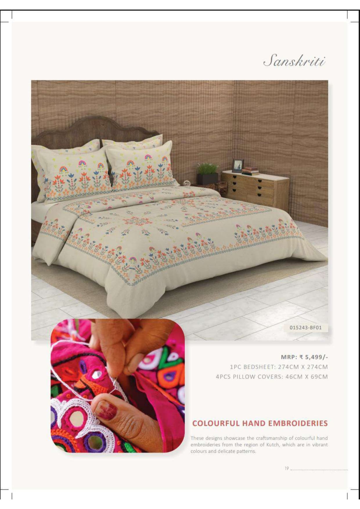 015243-BF01 Colourful Hand Embroideries