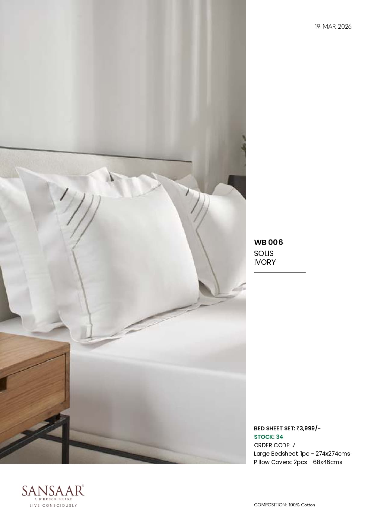 WB 006 SOLIS IVORY