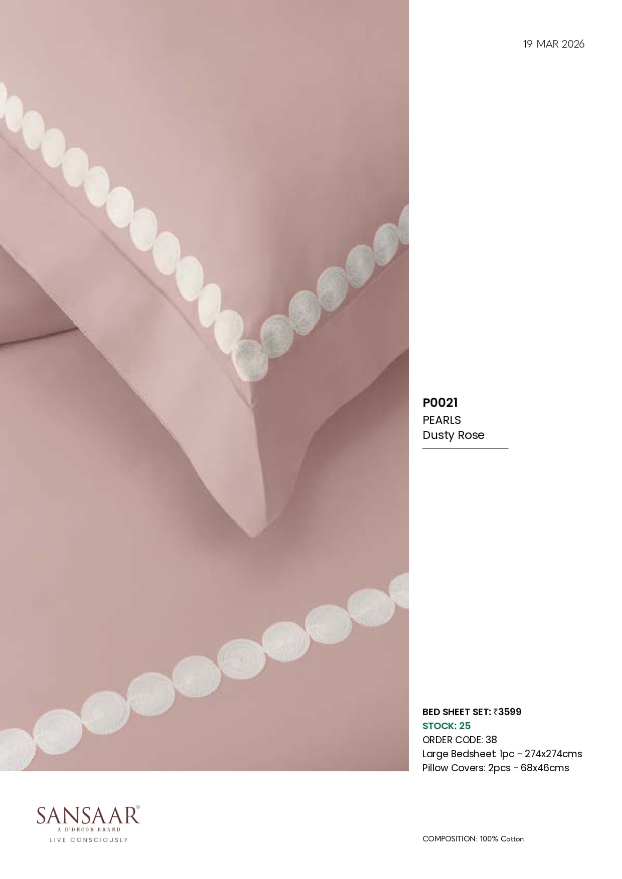 P0021 PEARLS Dusty Rose