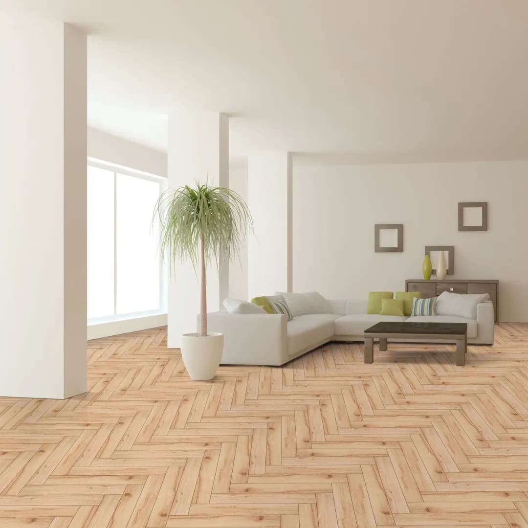 #HG14 Light Pine Herringbone Flooring | Timeless Style