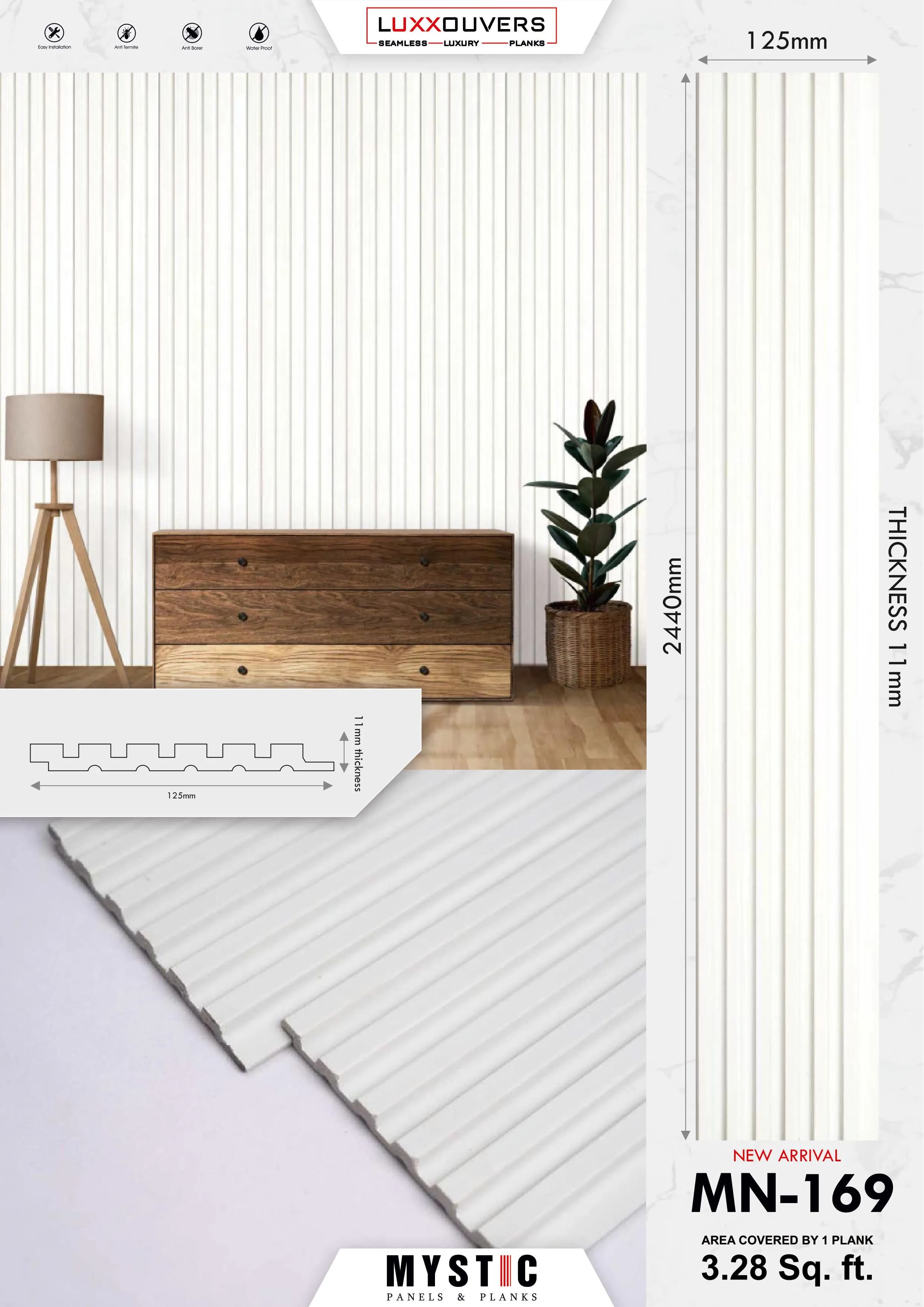 MN-159 Wall Panelling - Tuscany Charcoal | Elegant Home Décor