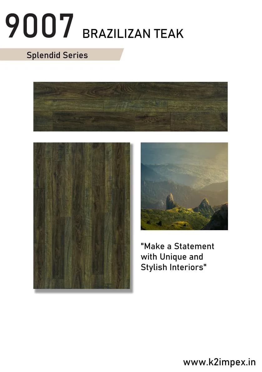 9007 BRAZILIZAN TEAK 8mm Laminate Flooring – Galgoo
