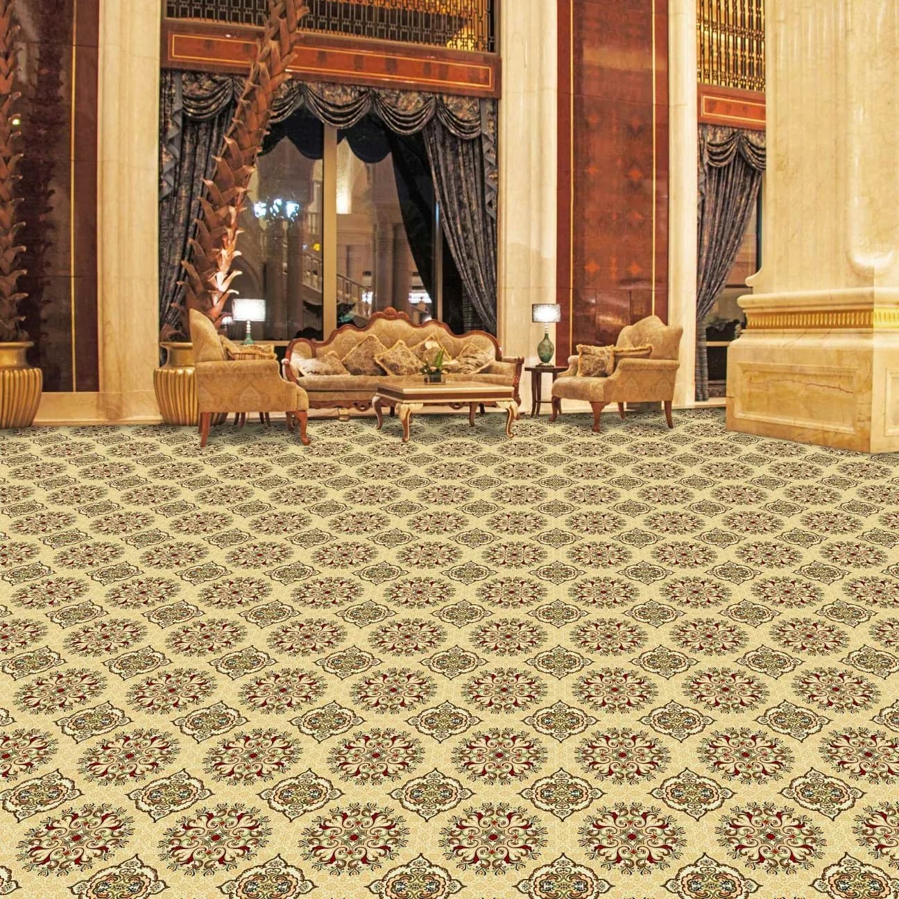 Divine Wilton Smart Swiss Carpet Roll - Ivory
