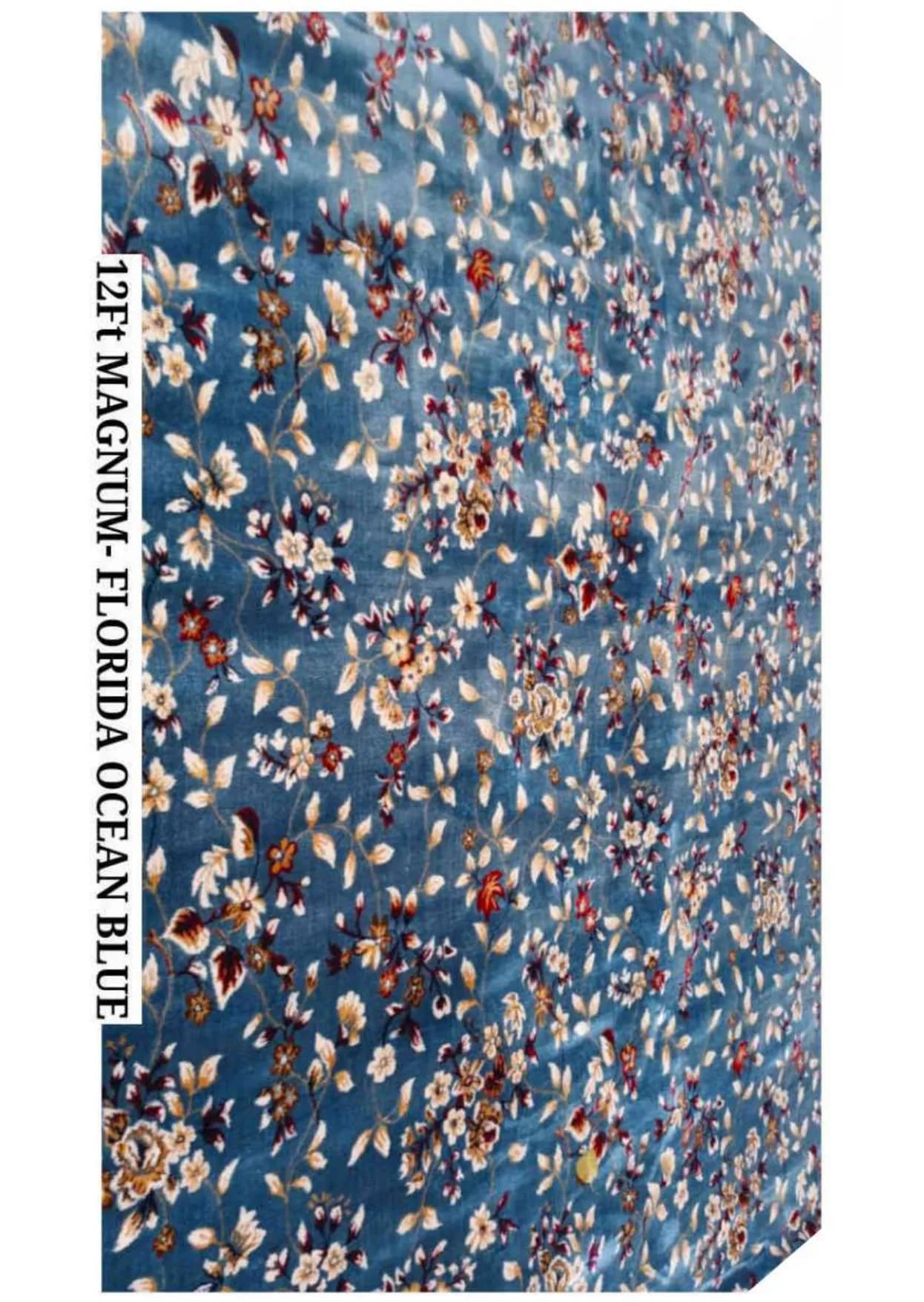 12ft Magnum Silk Carpet - Florida Ocean Blue