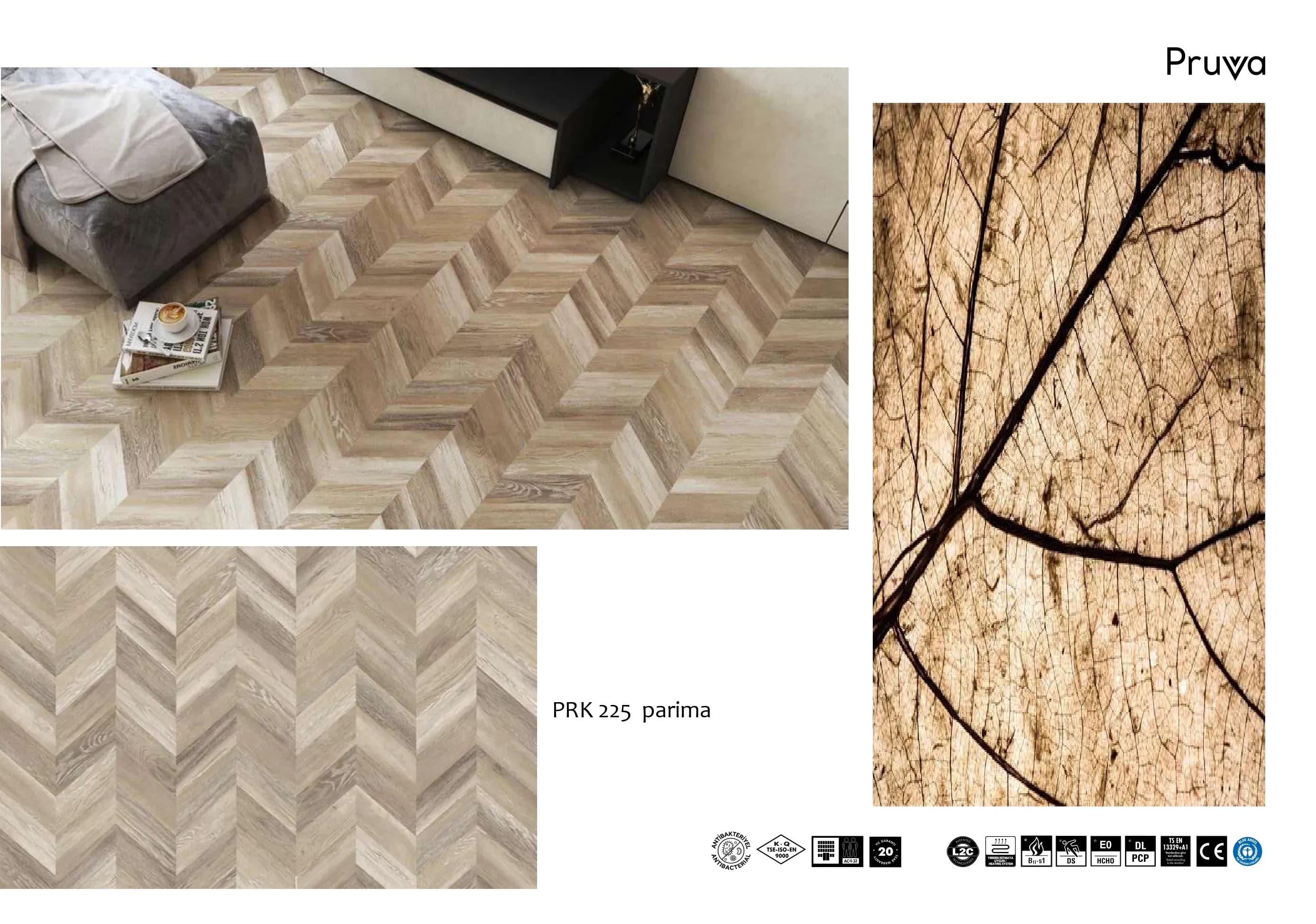 PRK 225 Parima Pruva BVG Herringbone Wooden Flooring