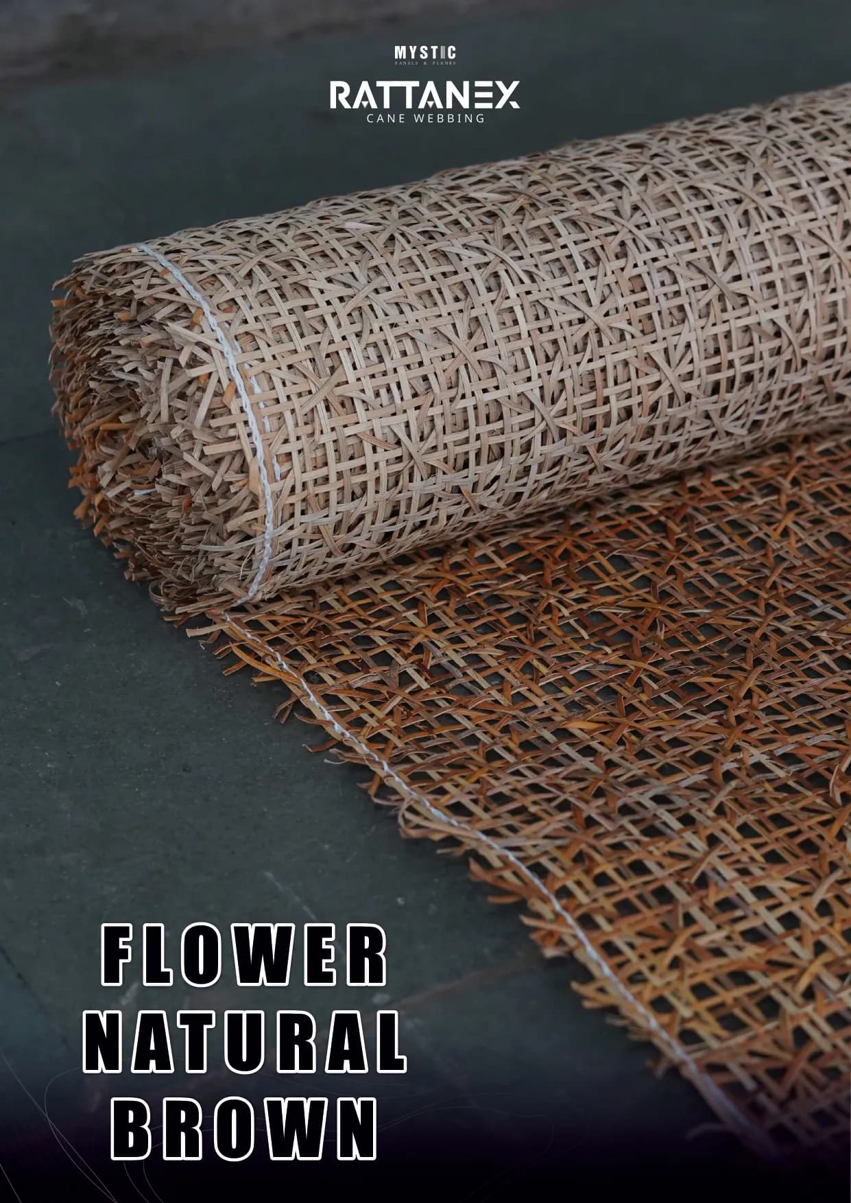 10 Rattan Cane Wall Paneling - Natural Woven Decor