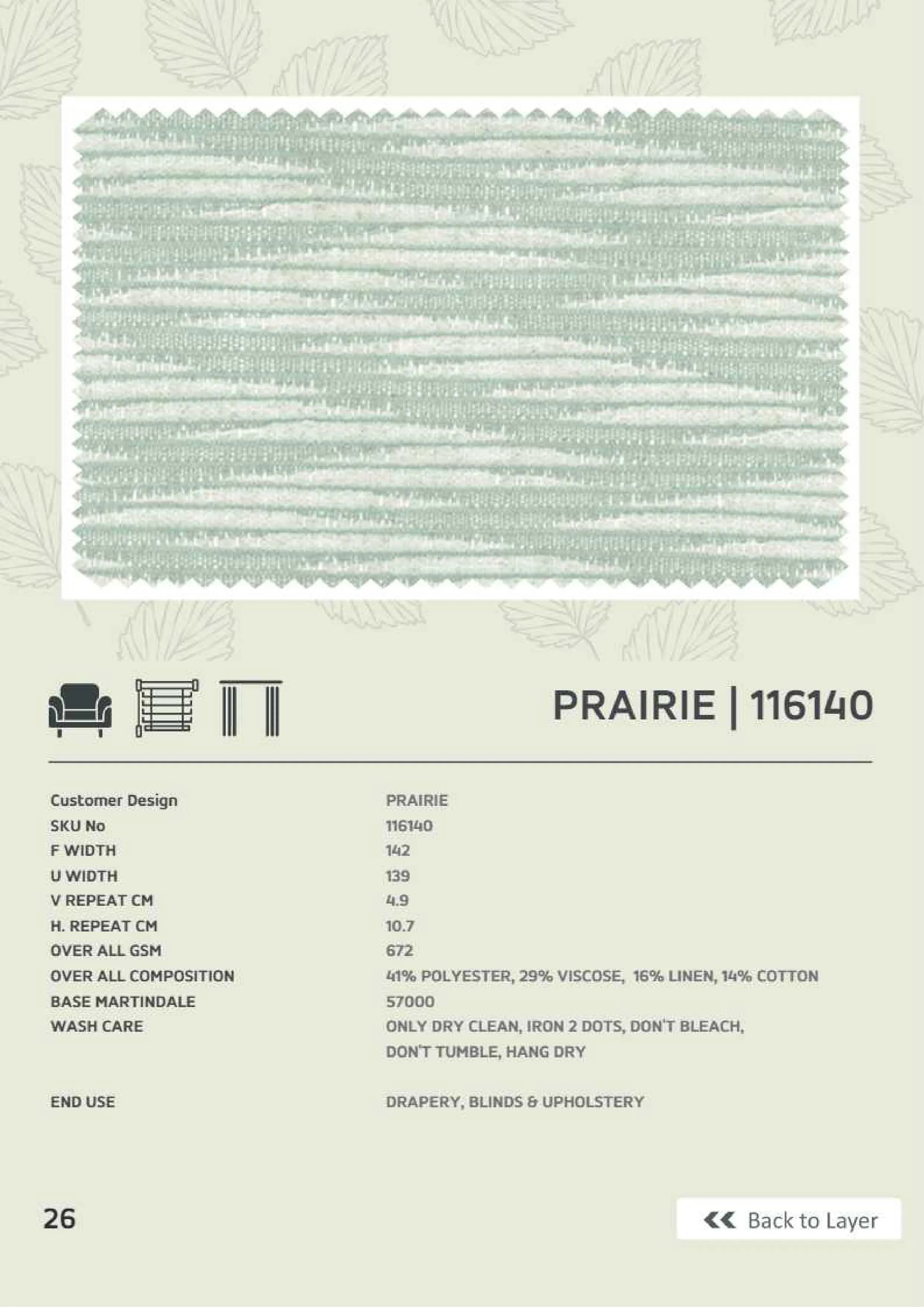 Prairie 116240 Linen Fabric – Elegant and Durable